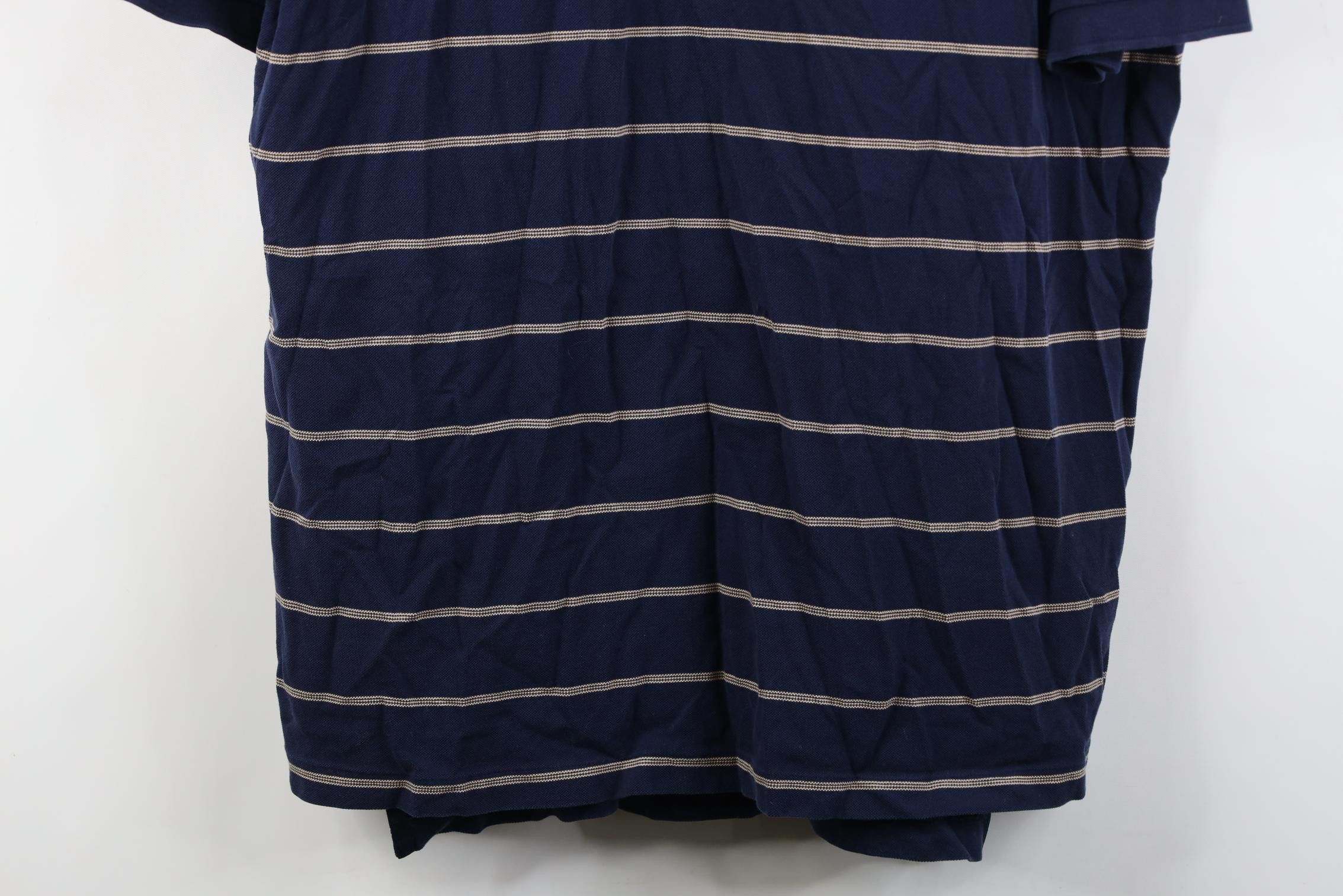 Polo Ralph Lauren Vintage Polo Golf Ralph Lauren Striped Knit Polo Shirt Blue Size US XL / EU 56 / 4 - 3 Thumbnail