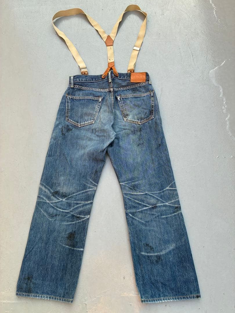 Yohji Yamamoto yohji yamamoto POUR HOMME/denim with suspenders Size US 44 / EU 60 - 3 Thumbnail