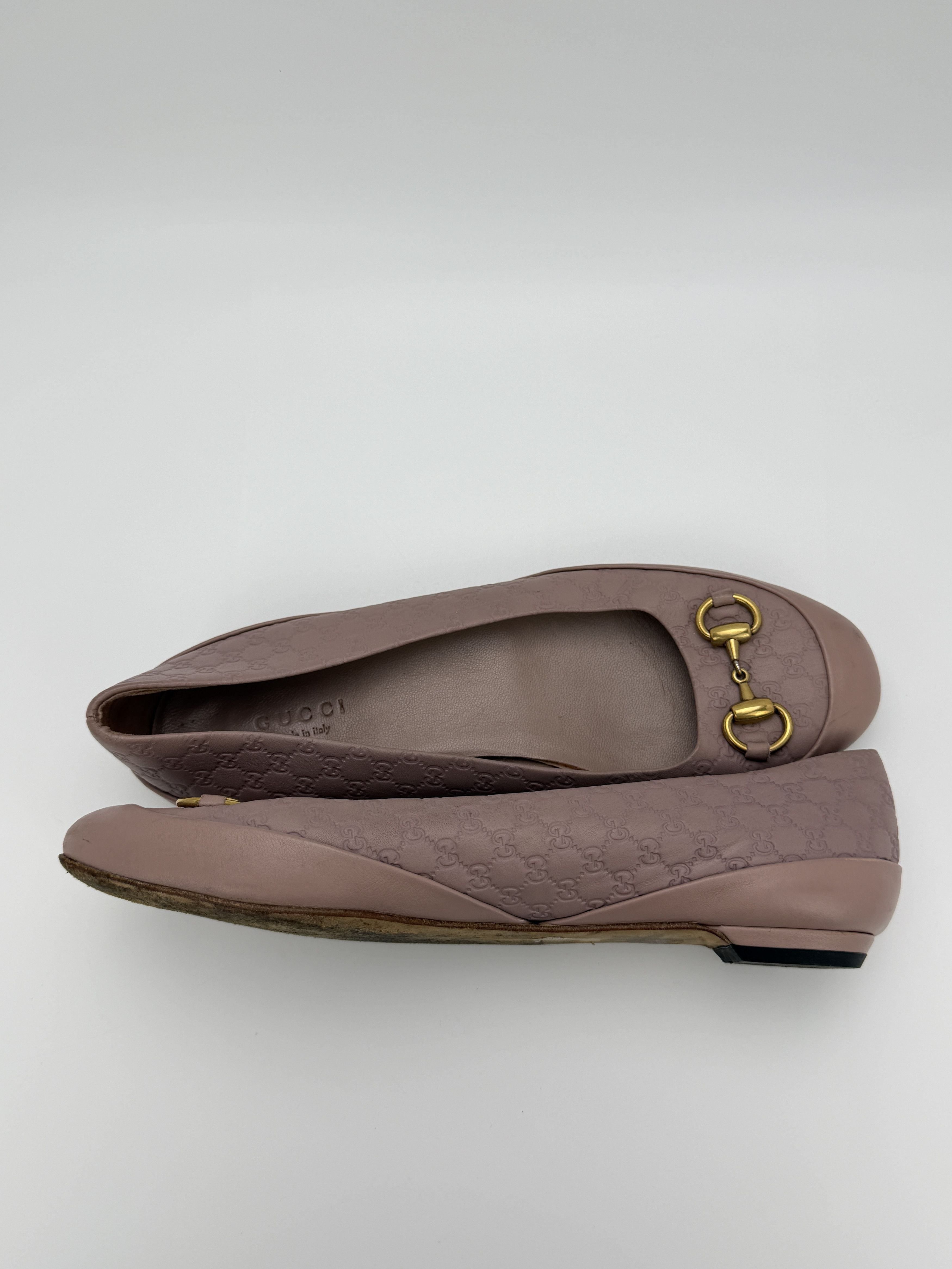 Gucci Gucci Guccissima Horsebit Leather Ballet Flats Shoes Size US 6.5 / IT 36.5 - 6 Thumbnail