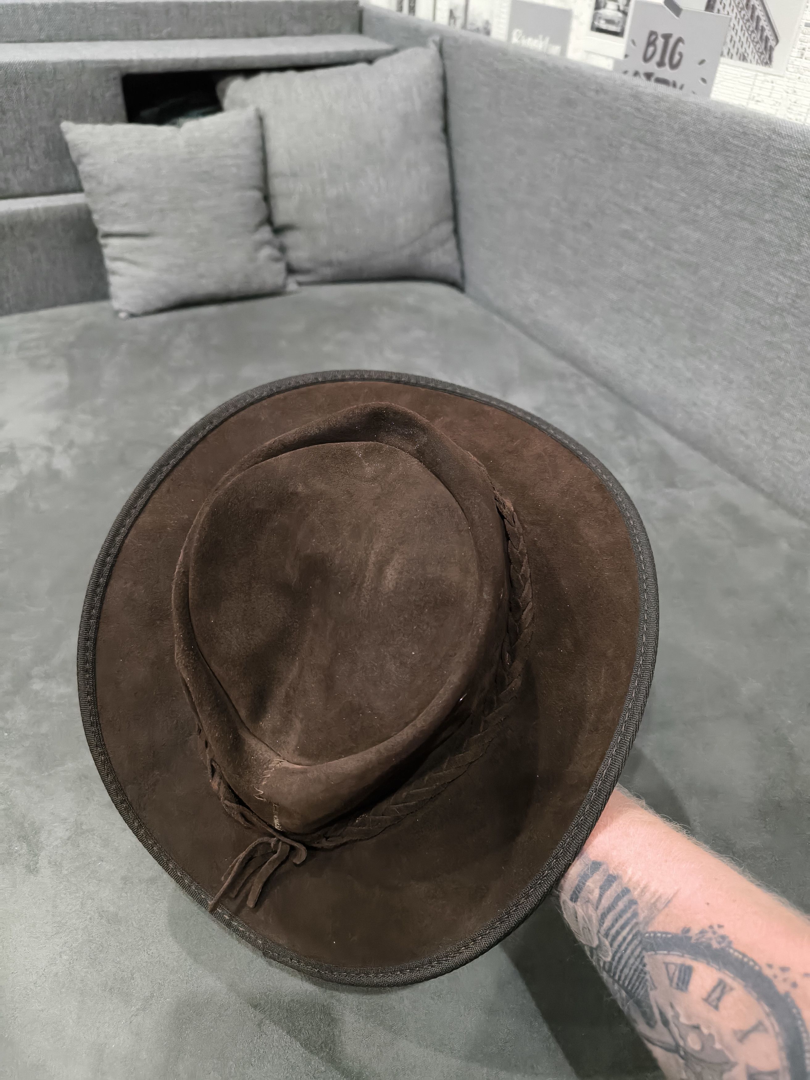 Other Men's Barmah Squashy Leather Hat Size Large Australian Size 34 - 5 Thumbnail
