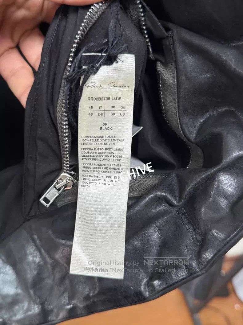 Rick Owens Rick Owens IT 48 22FW waxed leather Tatlin jacket| Size US M / EU 48-50 / 2 - 4 Thumbnail