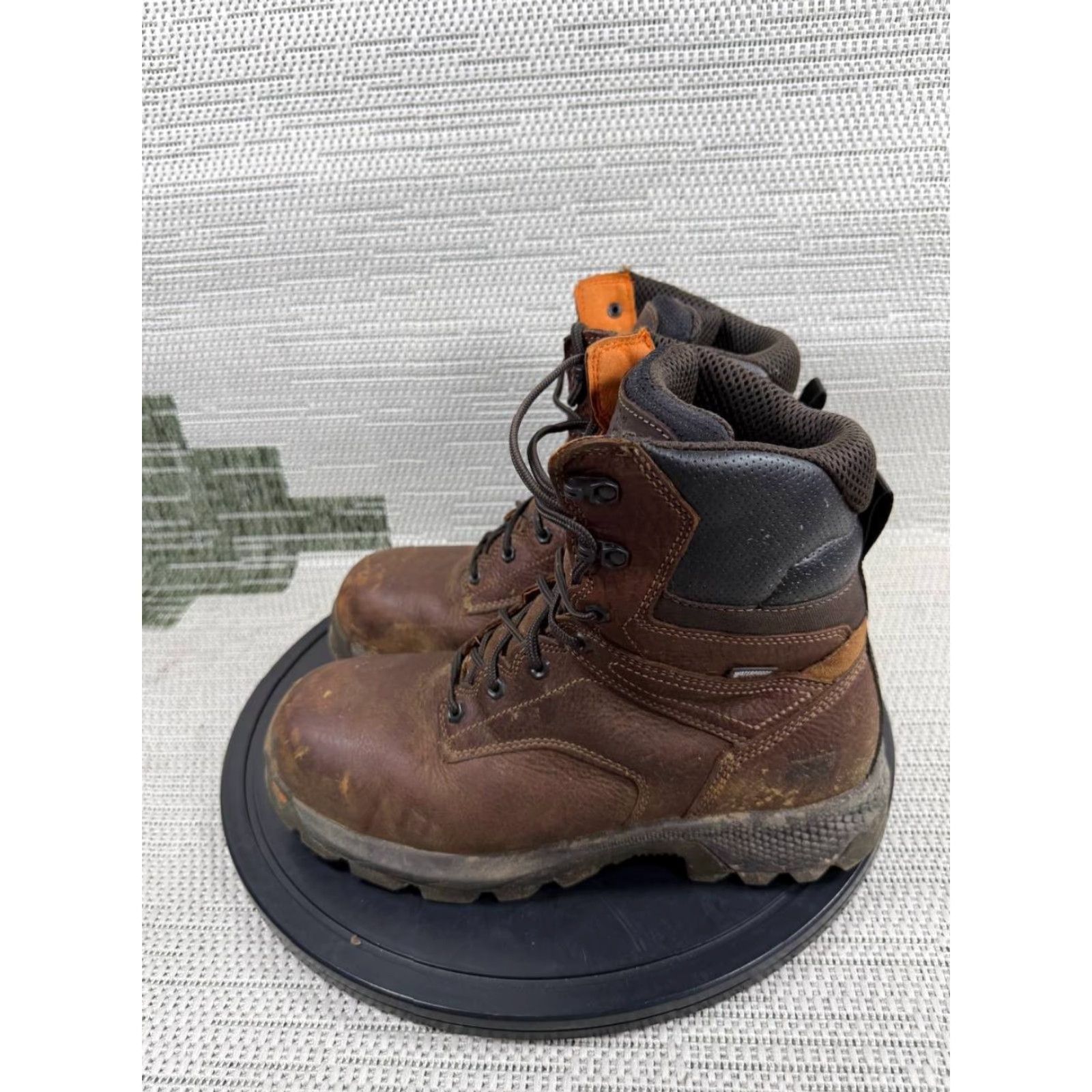 Timberland Timberland PRO Titan EV Boots Mens Size 11 XW Brown Work Boots, Leather, Composite Toe, Water Resistant, Slip Resistant, Electrical Hazard, 8" Model Size US 11 / EU 44 - 3 Thumbnail