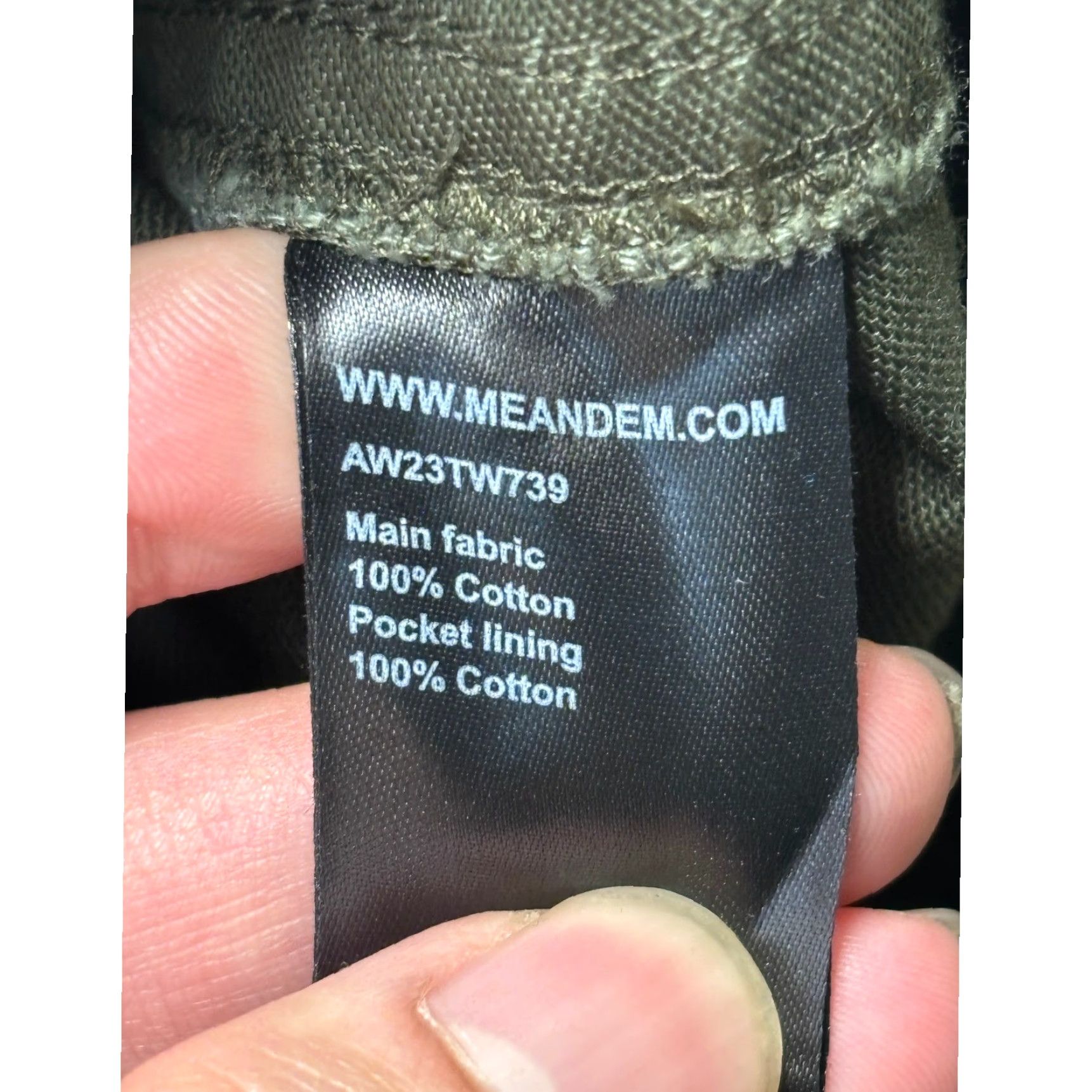 ME+EM ME+EM Cargo Pants Womens Regular 29 Green Cotton Twill High Rise Inseam 27 29 38 Pockets Button Zip Vintage? No Not N/A Size 29" - 6 Thumbnail