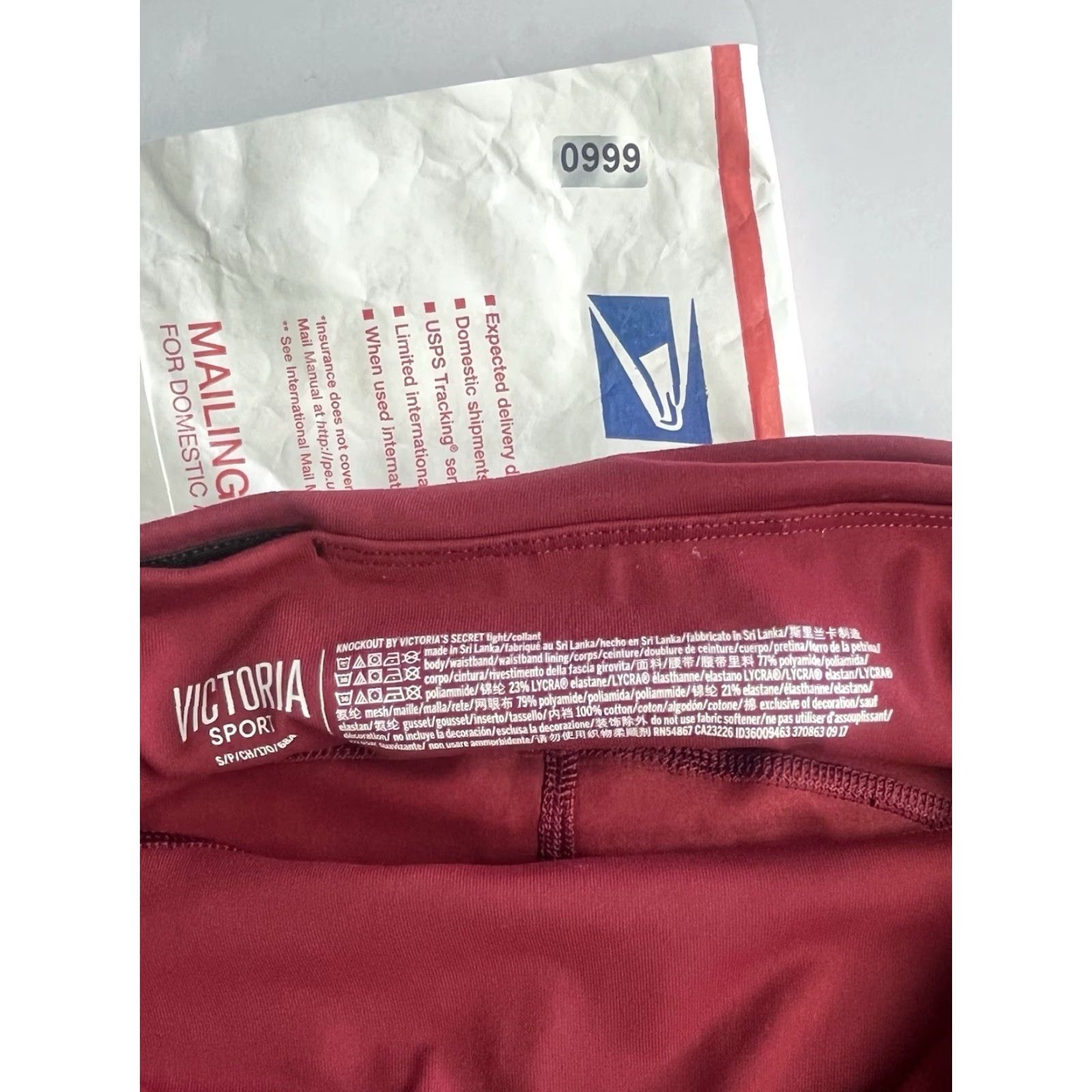Victoria's Secret Victoria's Secret Victoria Sport Leggings Burgundy Red Women's S Size Small Compression Activewear Womens Leggings Size 28" / US 6 / IT 42 - 8 Thumbnail