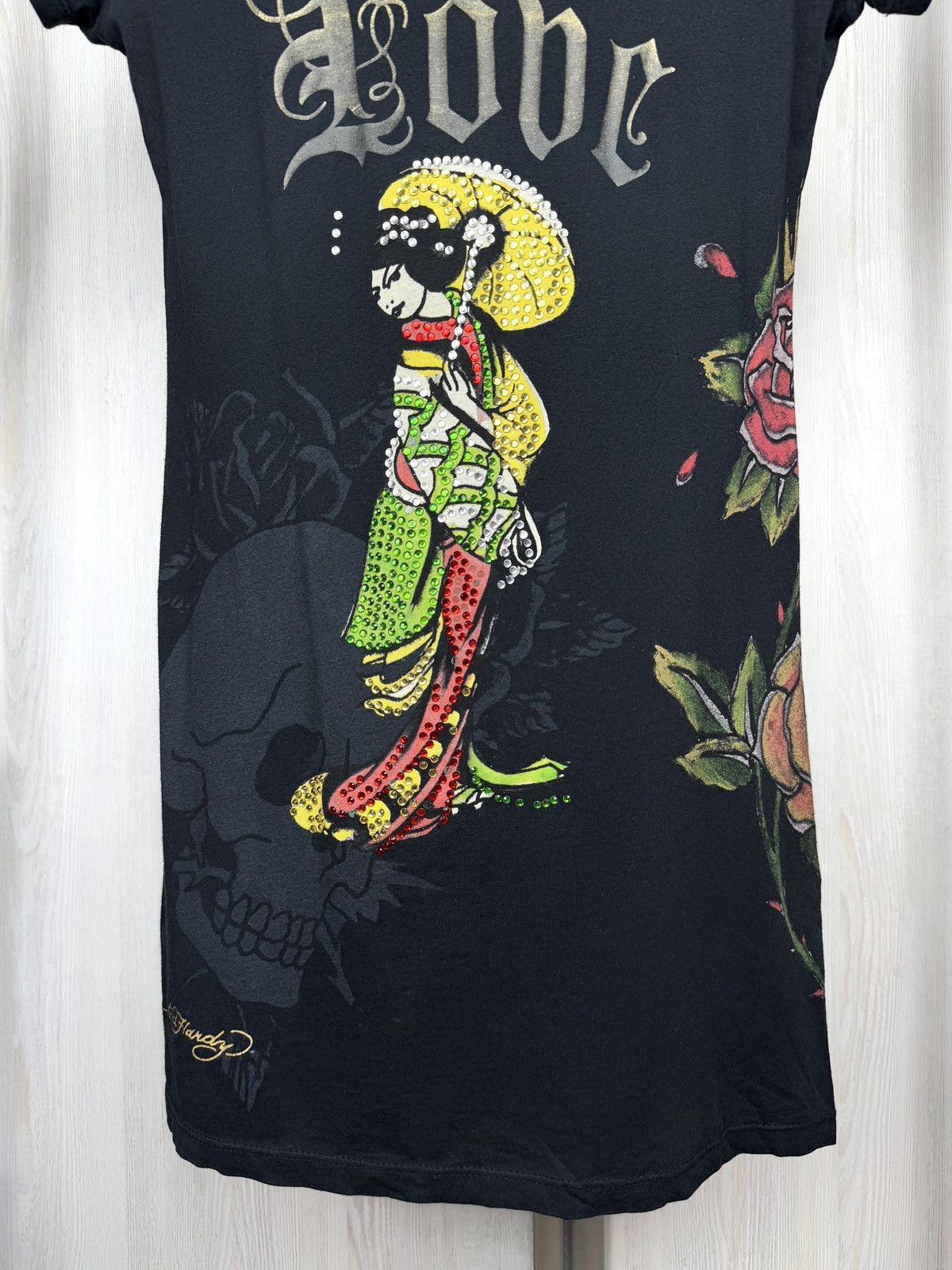 Ed Hardy Rare print vintage “Love” Long T-shirt Ed Hardy made in USA Size M / US 6-8 / IT 42-44 - 4 Thumbnail