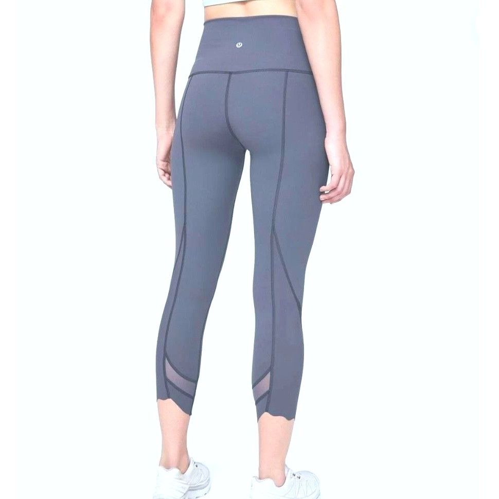 Lululemon Lululemon Wunder Under Crop II 6 *Roll Down Scallop Full-On Size 28" / US 6 / IT 42 - 5 Thumbnail