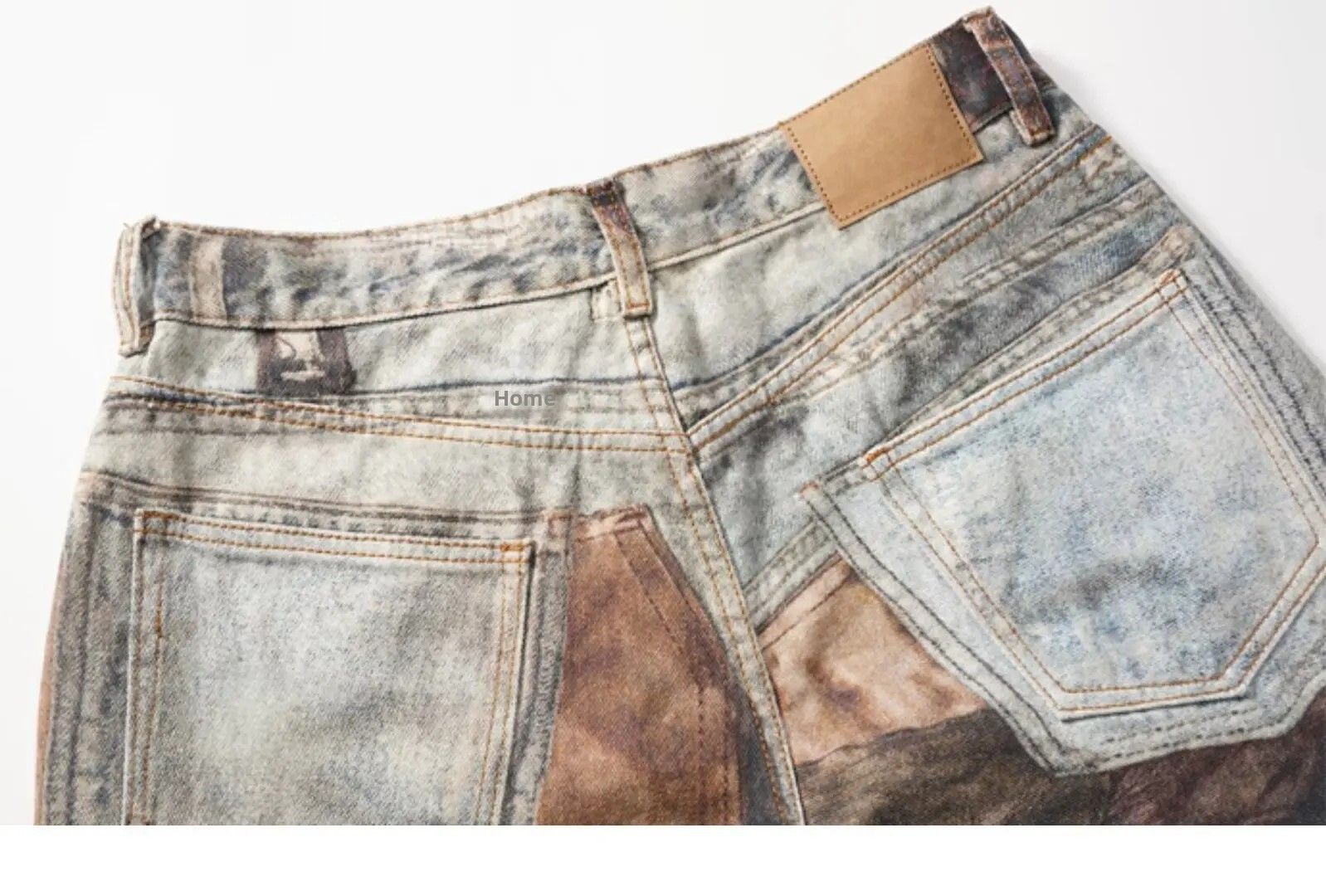 Designer × Japanese Brand Straight Fit Distressed Jean Size US 34 / EU 50 - 4 Thumbnail