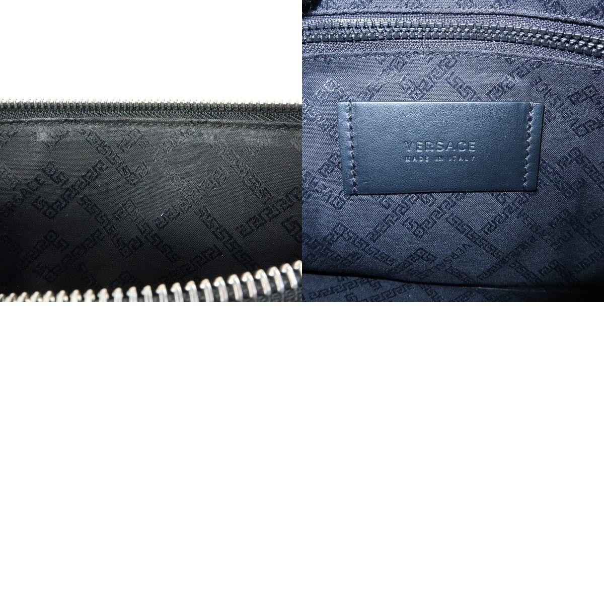 Versace Versace Logo Heart Leather Clutch Black Size ONE SIZE - 8 Thumbnail