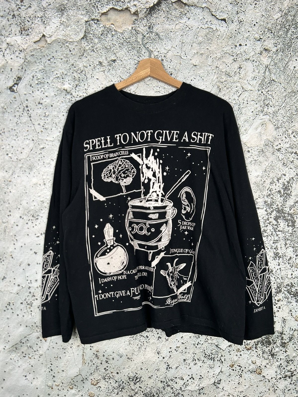 Vintage Vintage Avant Garde Goth Longsleeve Alternative Grunge Size US M / EU 48-50 / 2 - 1 Thumbnail