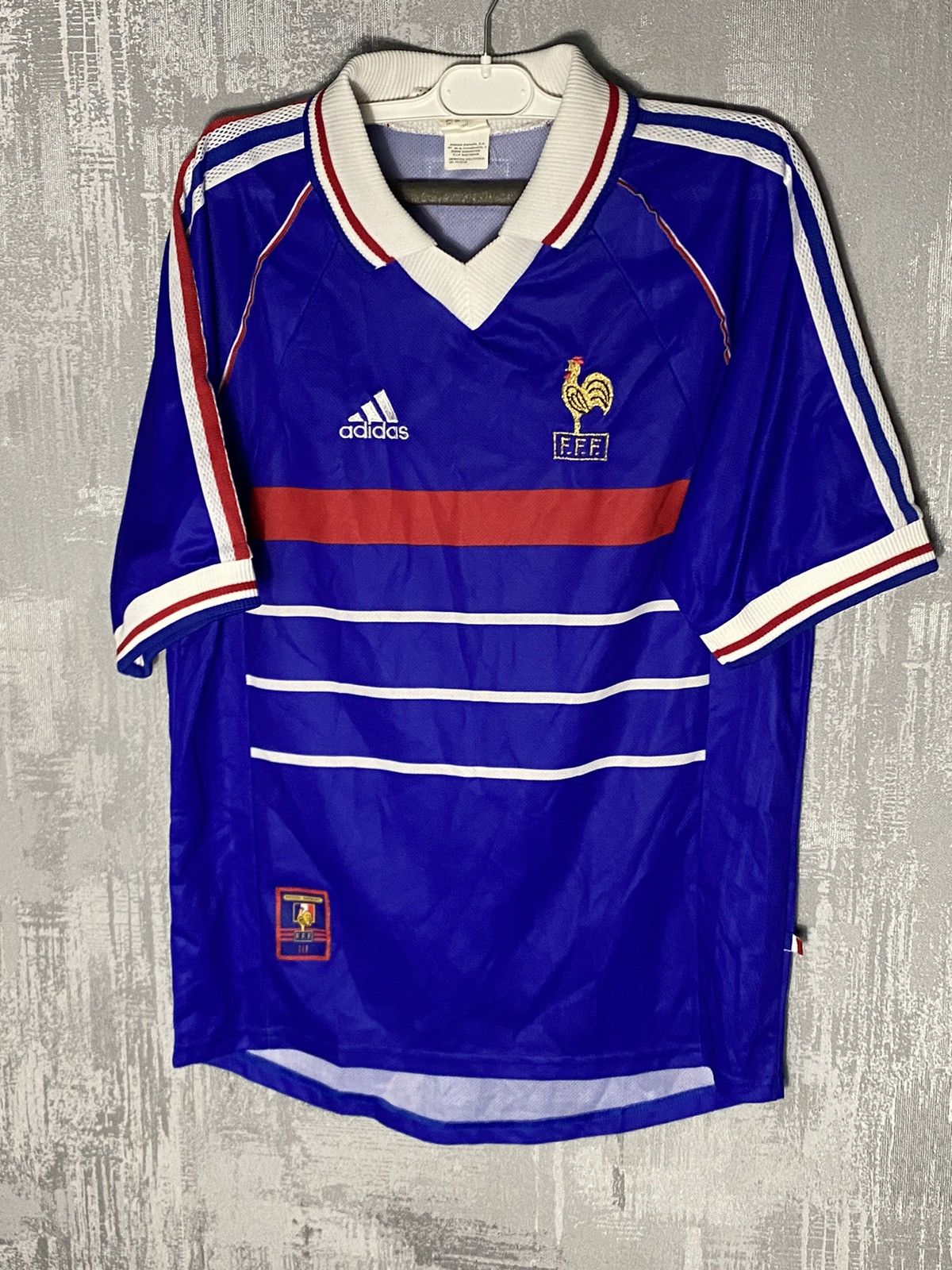 Vintage adidas Trefoil outlets France 98 World Cup Soccer England Jersey 1998 Adidas