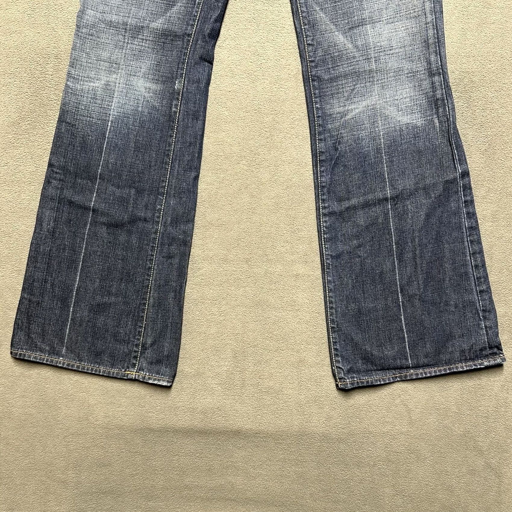 7 For All Mankind 7 For All Mankind Jeans Womens 30 Blue Denim Flared 31in Inseam 31in Waist Distressed Pockets Regular Rise 8.5" - Womens Jeans Size 24" / US 00 / IT 34 - 5 Thumbnail