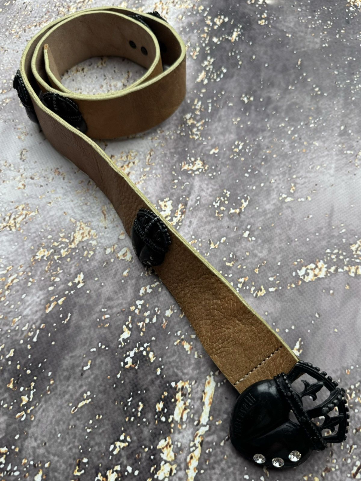Just Cavalli × Roberto Cavalli × Vintage Just Cavalli Vintage Leather Belt Size ONE SIZE - 2 Thumbnail