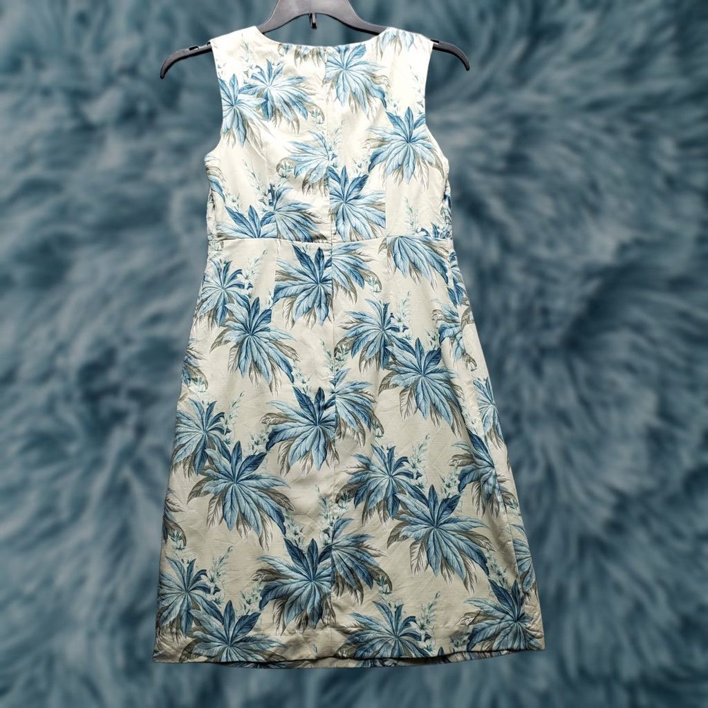Tommy Bahama Tommy Bahama Shift Dress Womens 4 Multicolor Tropical Silk Lined Square Neck Back Zip Dress Size S / US 4 / IT 40 - 1 Thumbnail