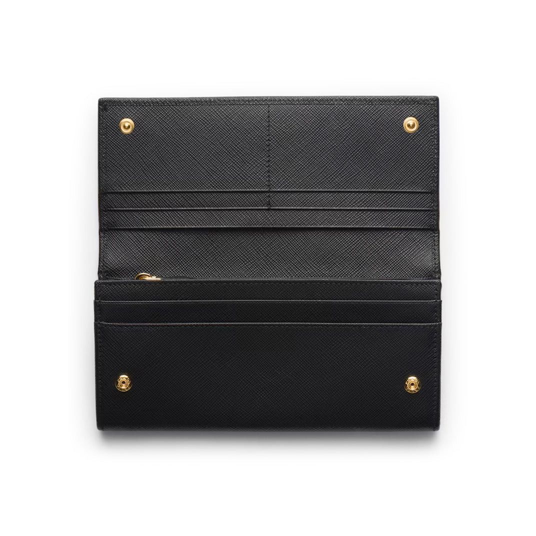 Prada PRADA Black Saffiano Leather Large Wallet New & Authentic Size ONE SIZE - 3 Thumbnail