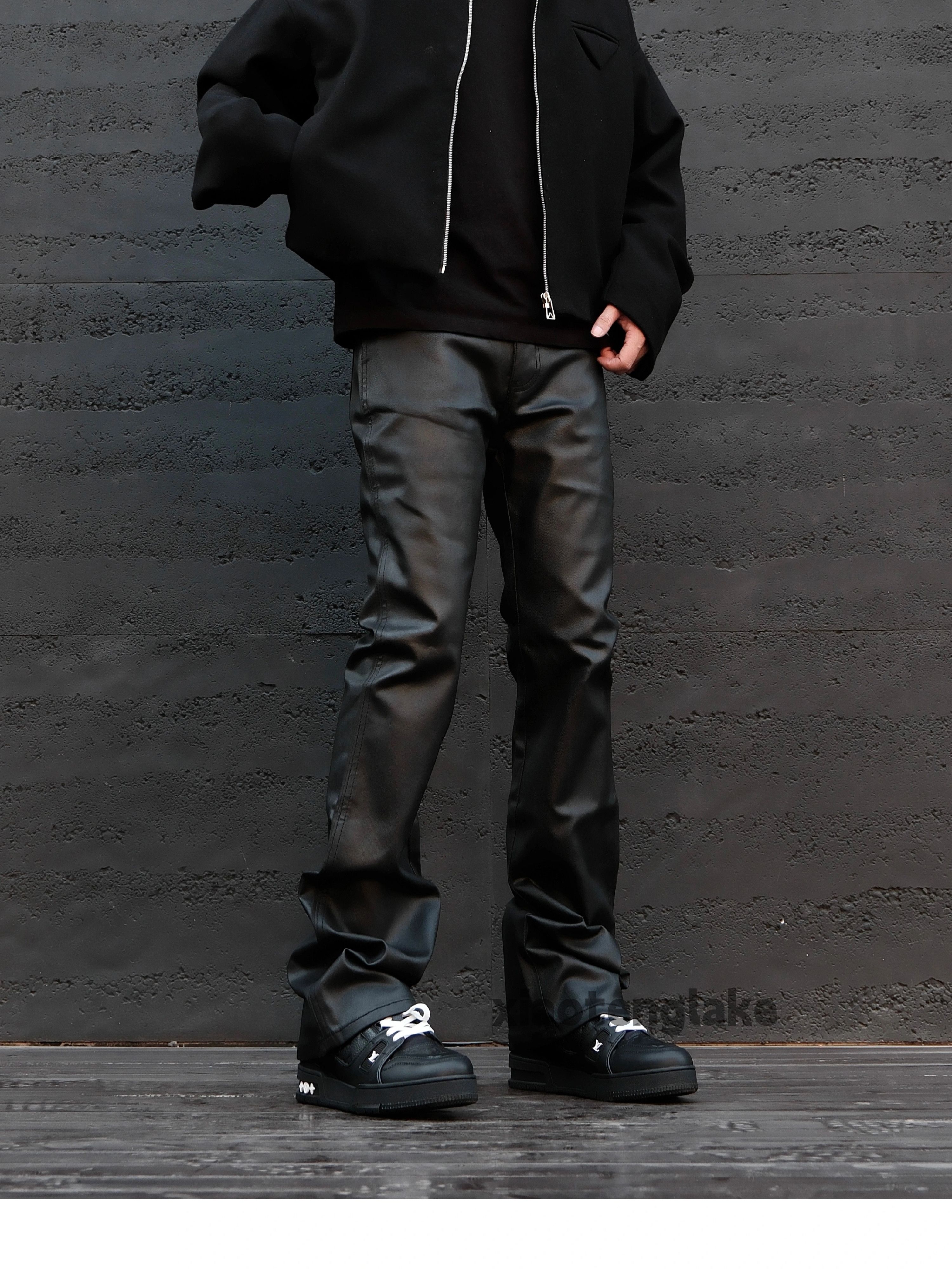 Designer × Jean × Vintage utility skate hiphop punk wax bootcut flared jeans Size US 34 / EU 50 - 6 Thumbnail