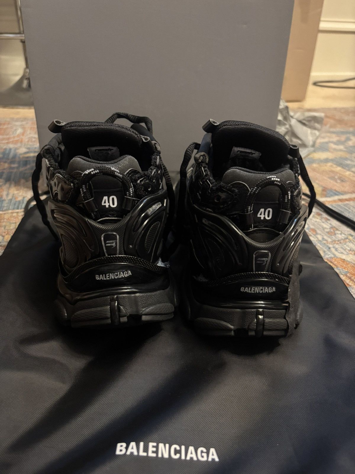 Balenciaga Runner Sneaker in matte black mesh and nylon Size US 10 / EU 43 - 5 Thumbnail