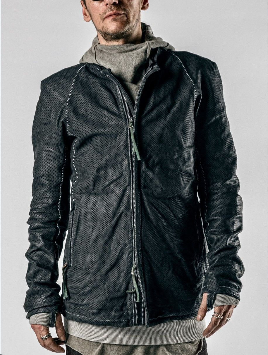 Boris Bidjan Saberi J2 Object Dyed Oiled Horse Leather Jacket Size US XL / EU 56 / 4 - 2 Thumbnail