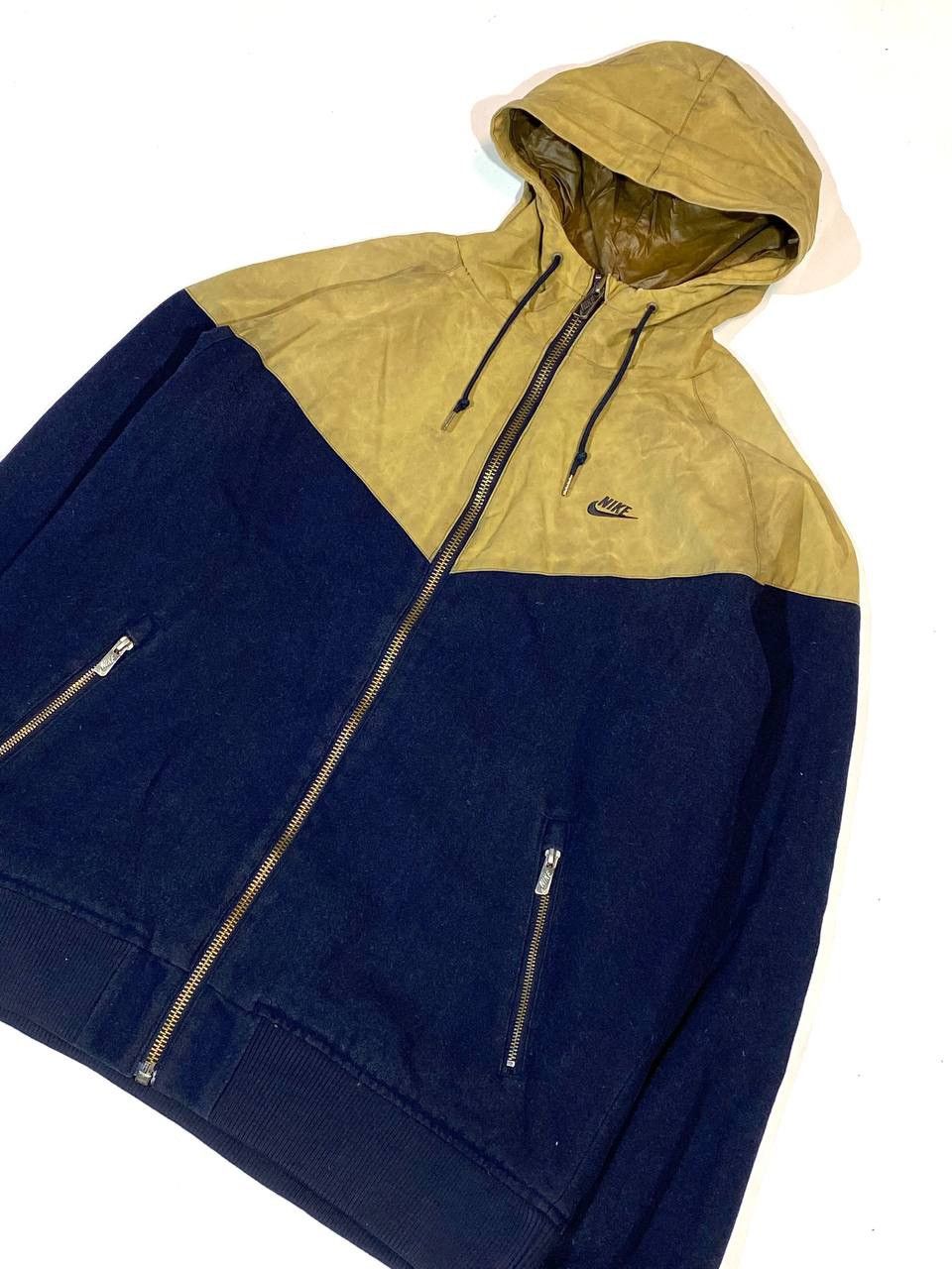 Nike × Vintage Nike Vintage Wool Waxed Windrunner Jacket Size US XL / EU 56 / 4 - 3 Thumbnail