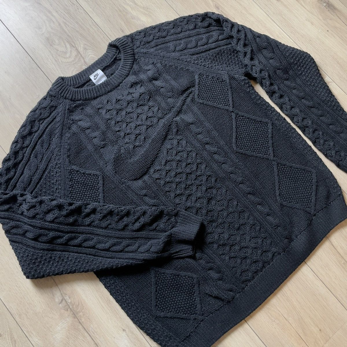 Nike Nike Life Cable Knit Sweater Size US L / EU 52-54 / 3 - 2 Thumbnail
