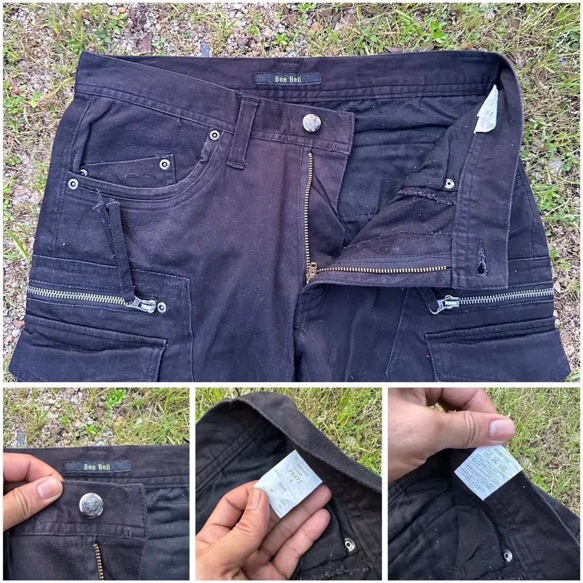 Japanese Brand STEALS 💥 BEE BELL JAPANESE VTG BONDAGE MULTIPOCKET PANTS Size US 29 - 15 Thumbnail