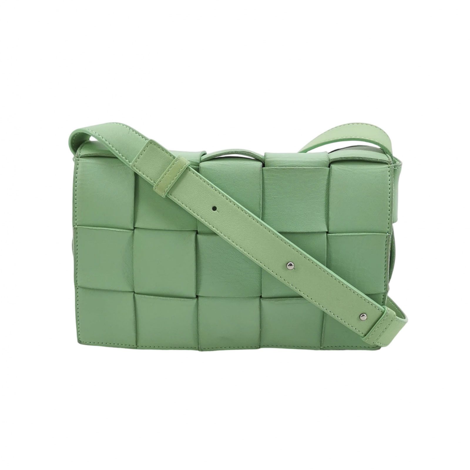 Bottega Veneta Bottega Veneta Cassette Intreccio Leather Shoulder Bag Size ONE SIZE - 1 Thumbnail