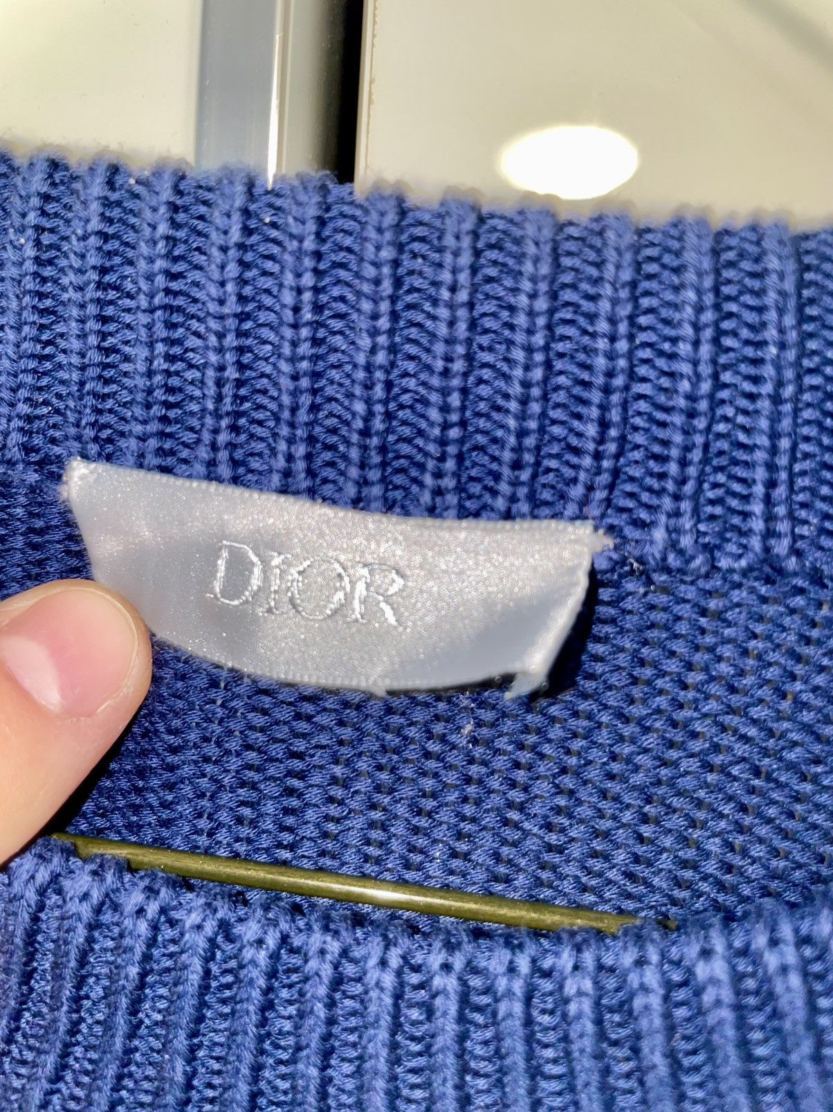 Dior Dior Sweater with Dior Oblique Stripe Deep Blue XSmall/Small Size US XS / EU 42 / 0 - 4 Thumbnail