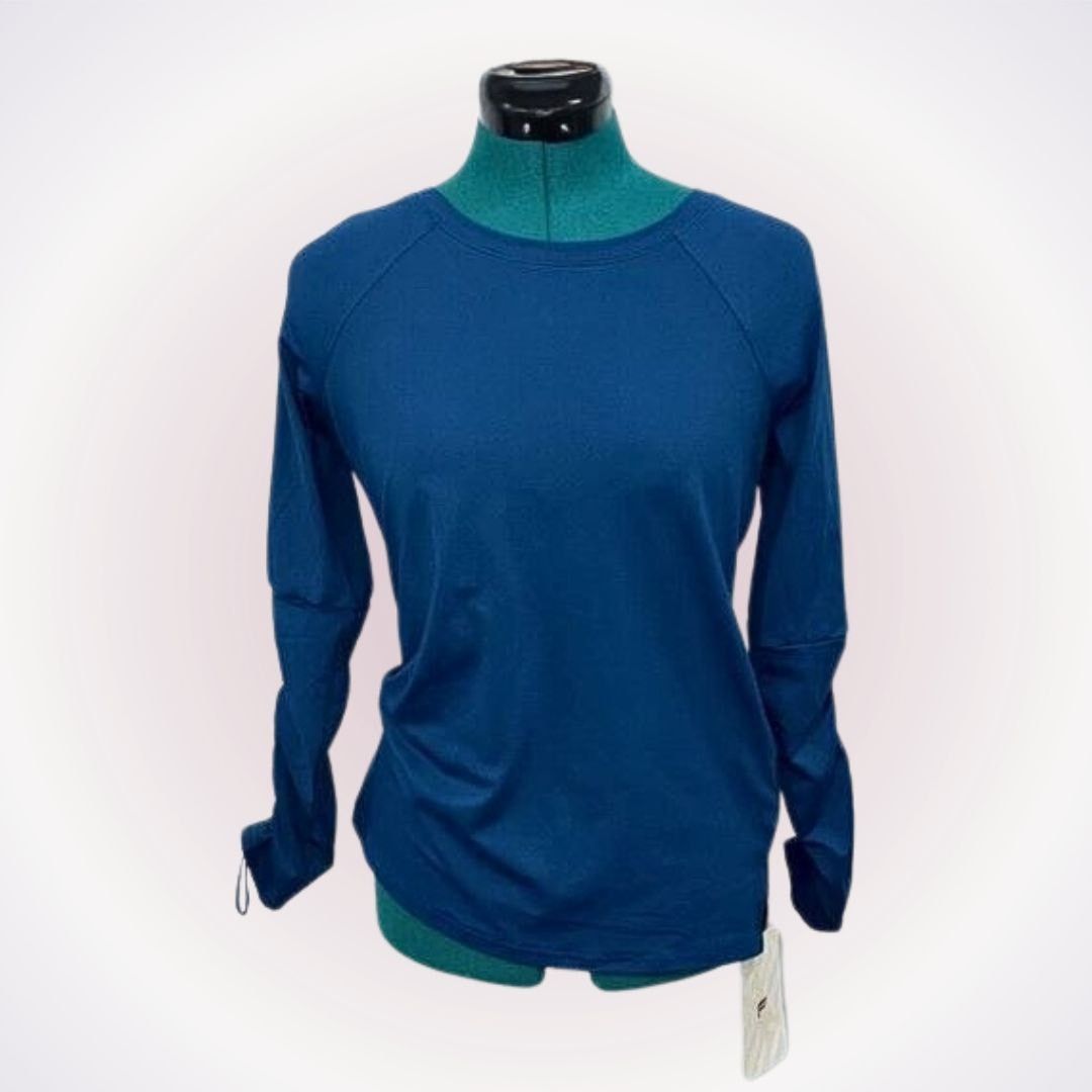 Fabletics Fabletics Blue Cashel Long Sleeve Workout Top | Sz S, NWT Size S / US 4 / IT 40 - 1 Thumbnail