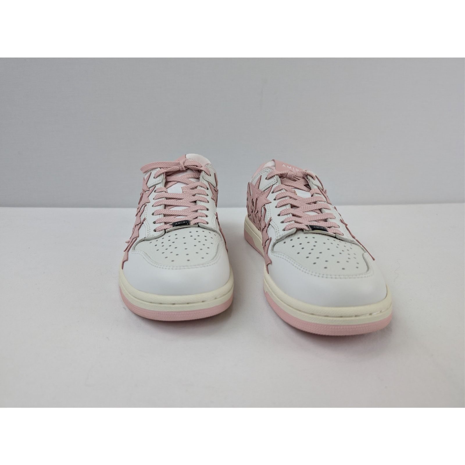 Amiri o1rshd1 Q:2 / Stars Low Top Sneakers in White/Pink Size US 8 / IT 38 - 5 Thumbnail