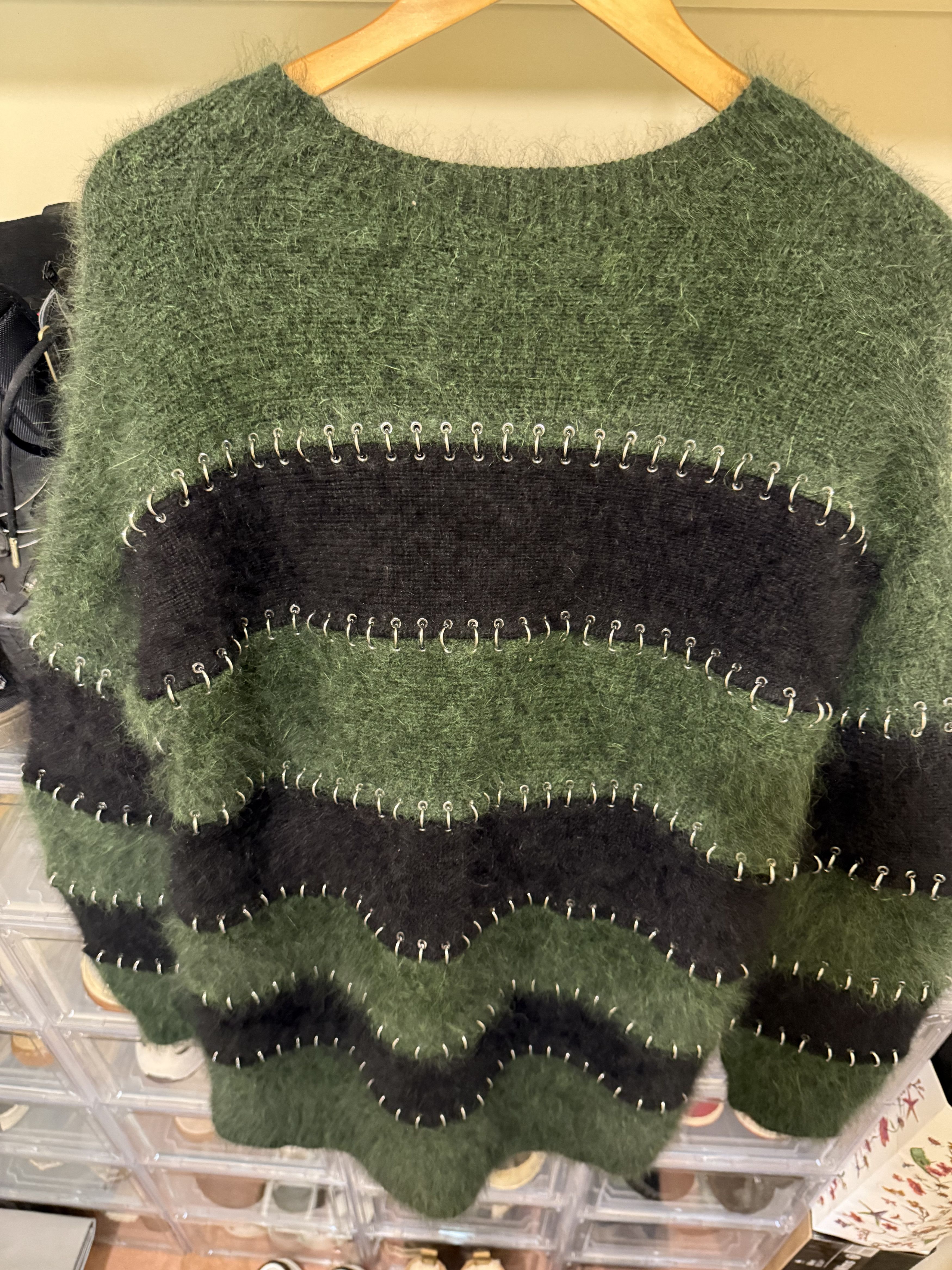 Alexander Wang Alexander Wang Chain Striped Sweater Size M / US 6-8 / IT 42-44 - 8 Thumbnail