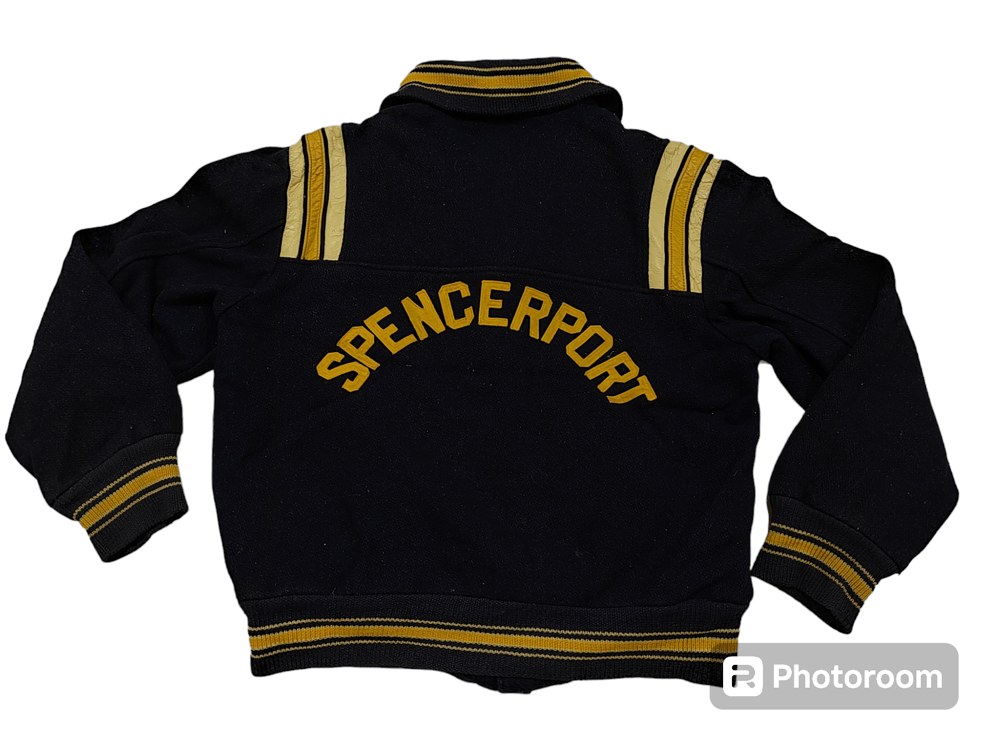 image of Varsity Jacket Dope Vintage Distressed 50S 60S Butwin Wool Varsity in Blue, Men's (Size Large)