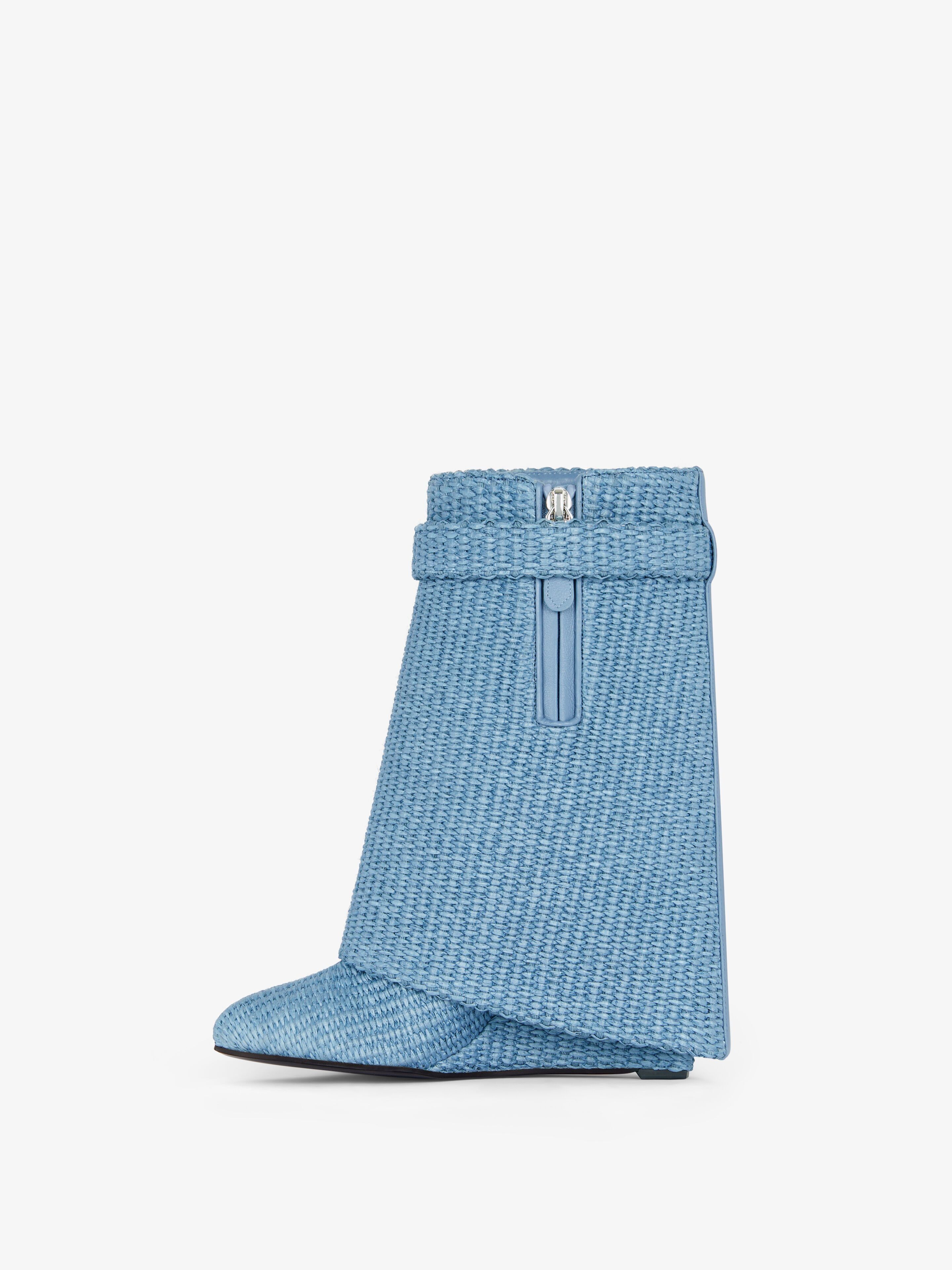 Givenchy o1srvl11e0525 Shark Lock Ankle Boots 90mm in Denim Blue Size US 8 / IT 38 - 5 Thumbnail