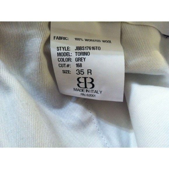 Other JB BRITCHES MENS NEW GRAY 100%WORSTED WOOL DRESS PANTS 35/30 Size 34R - 5 Thumbnail
