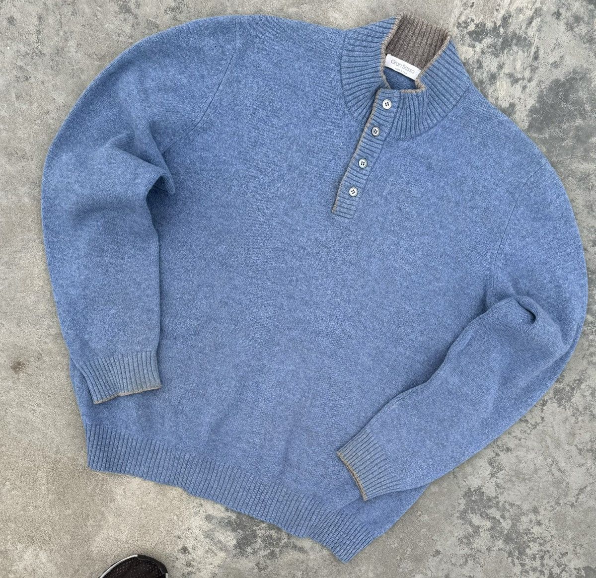 Vintage Gran Sasso Wool Knit Luxury Sweater Crew Neck Old Many Size US L / EU 52-54 / 3 - 2 Thumbnail