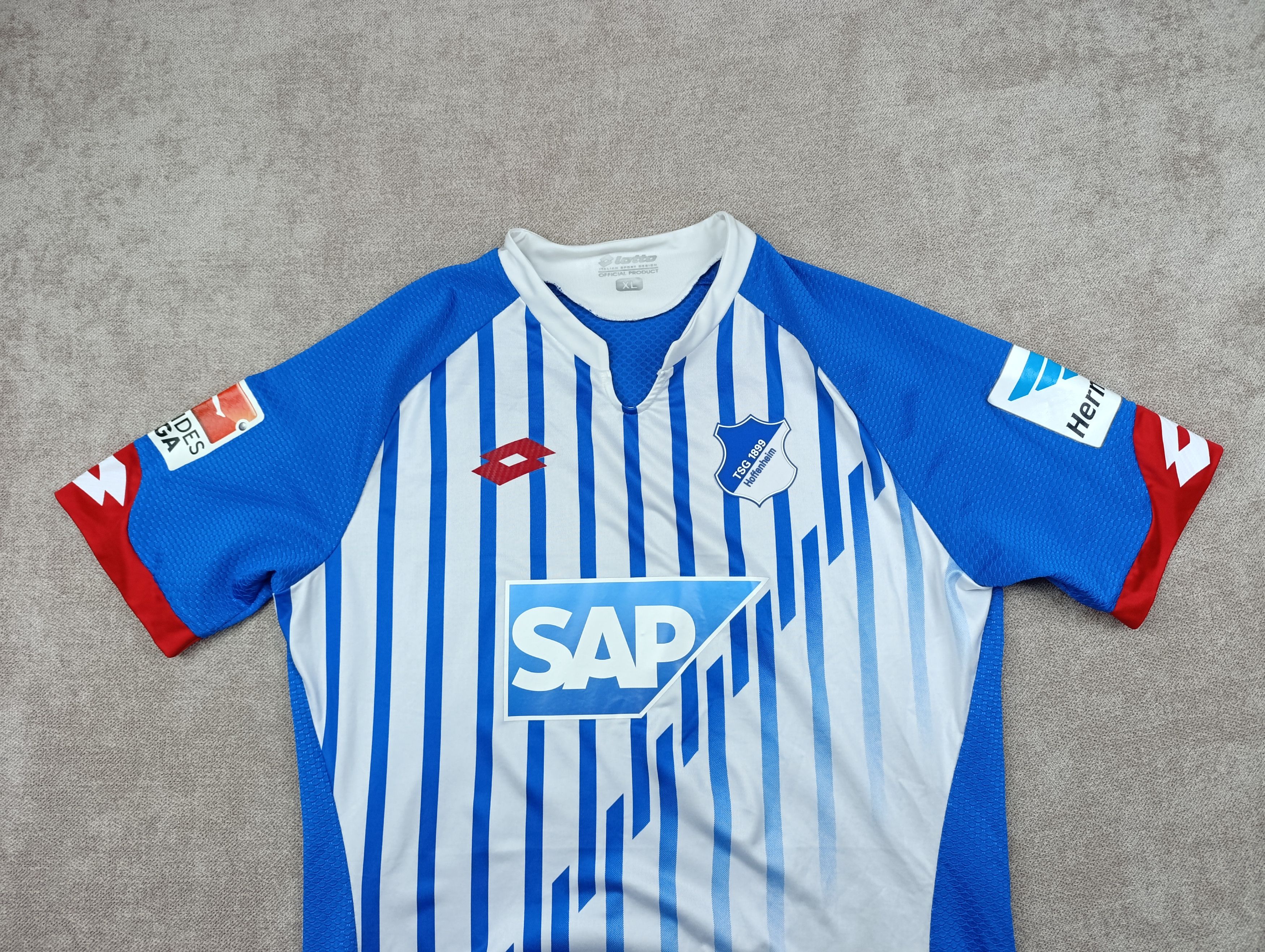 Lotto Sport Lotto #17 ZUBER Hoffenheim 2015-16 Football Shirt Jersey Size US XL / EU 56 / 4 - 3 Thumbnail