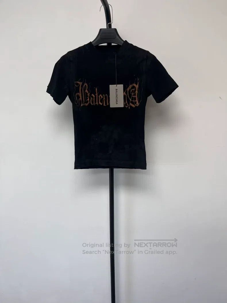 Other Balenciaga Abstract Logo Letter Pattern Printed Short Slee Size S / US 4 / IT 40 - 1 Thumbnail