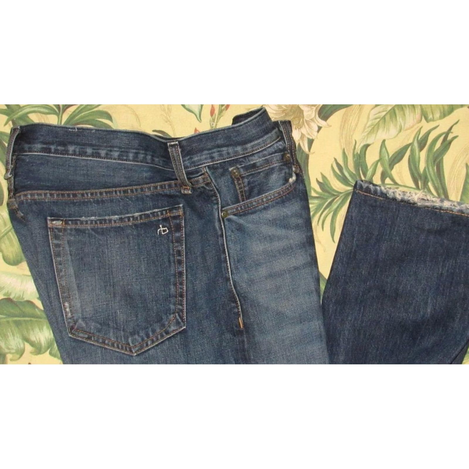 Rag & Bone Rag & Bone Redwood Slim Fit 2 Denim Jeans 32 x 30 Mens Blue Denim Straight 90s (if applicable) Size US 32 / EU 48 - 2 Thumbnail