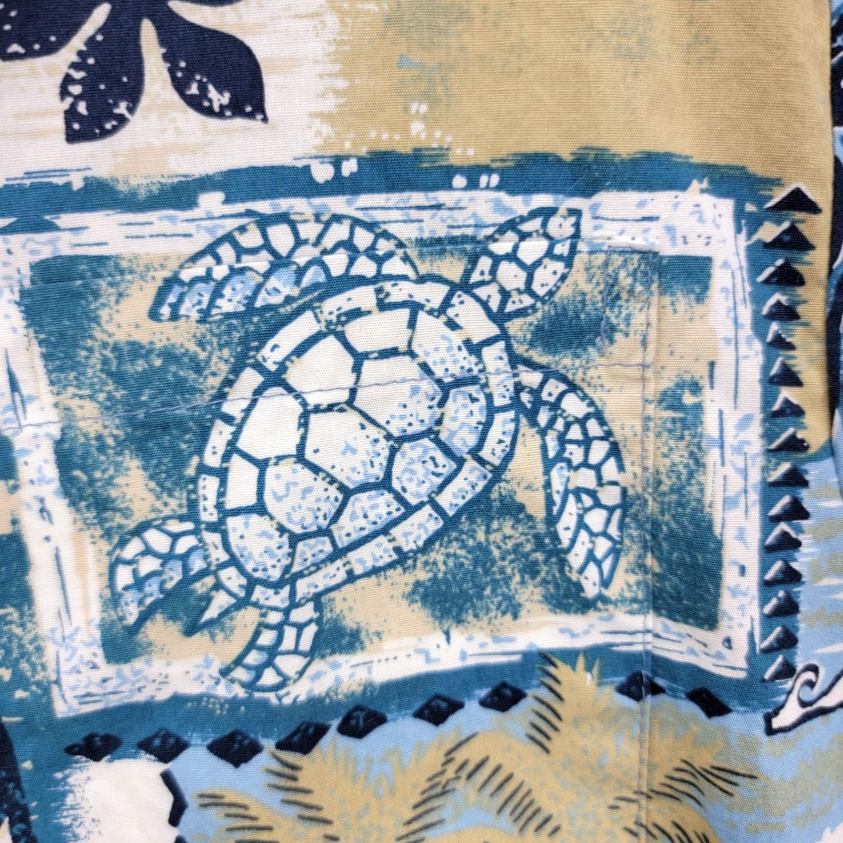 Vintage RJC Vintage Hawaiian Shirt Blue Men's L turtle Size US L / EU 52-54 / 3 - 4 Thumbnail