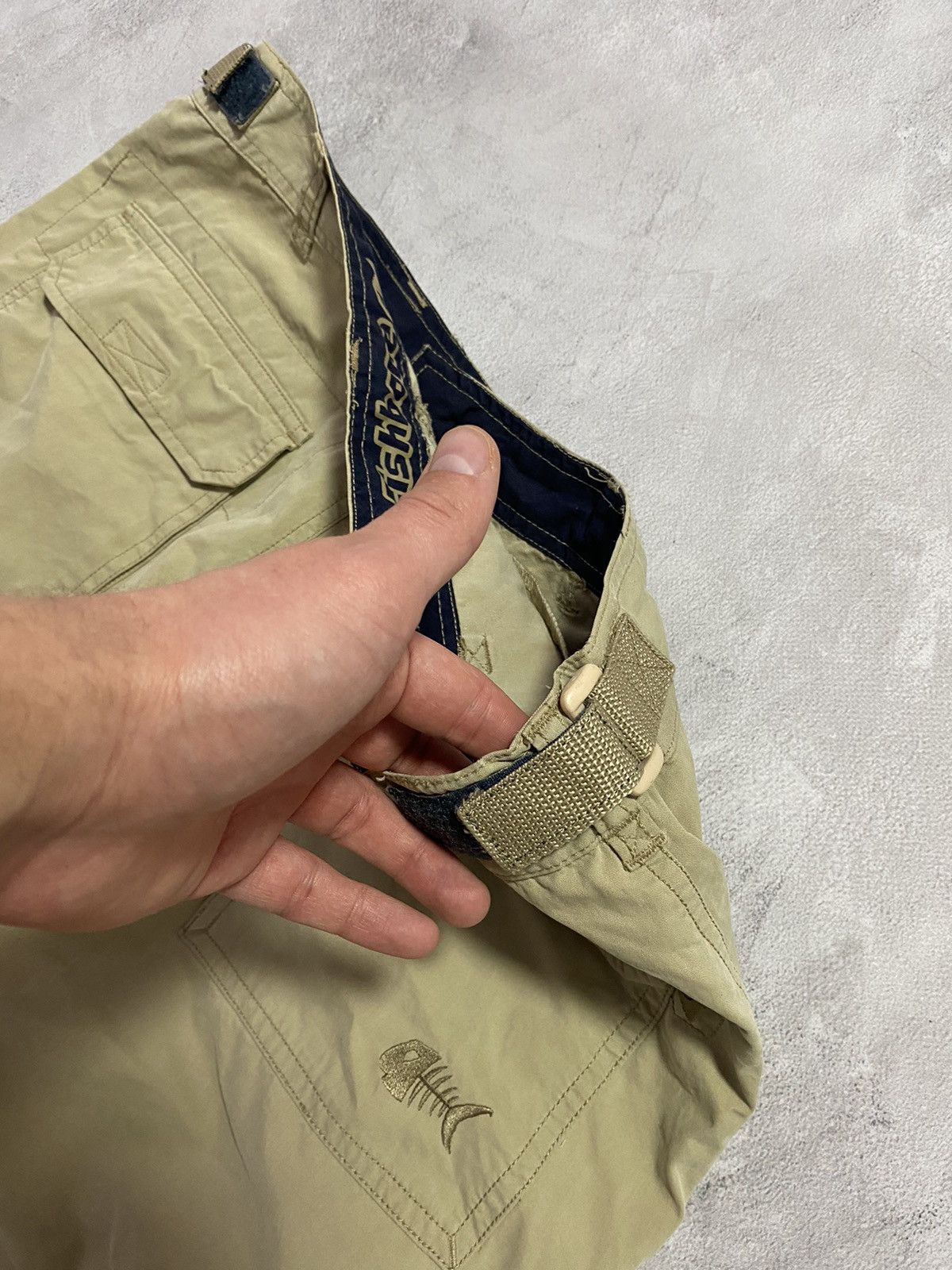 Japanese Brand 🍥 Vintage FishBone Cargo Parachute Baggy Joggers cargo pants Size US 38 / EU 54 - 10 Thumbnail