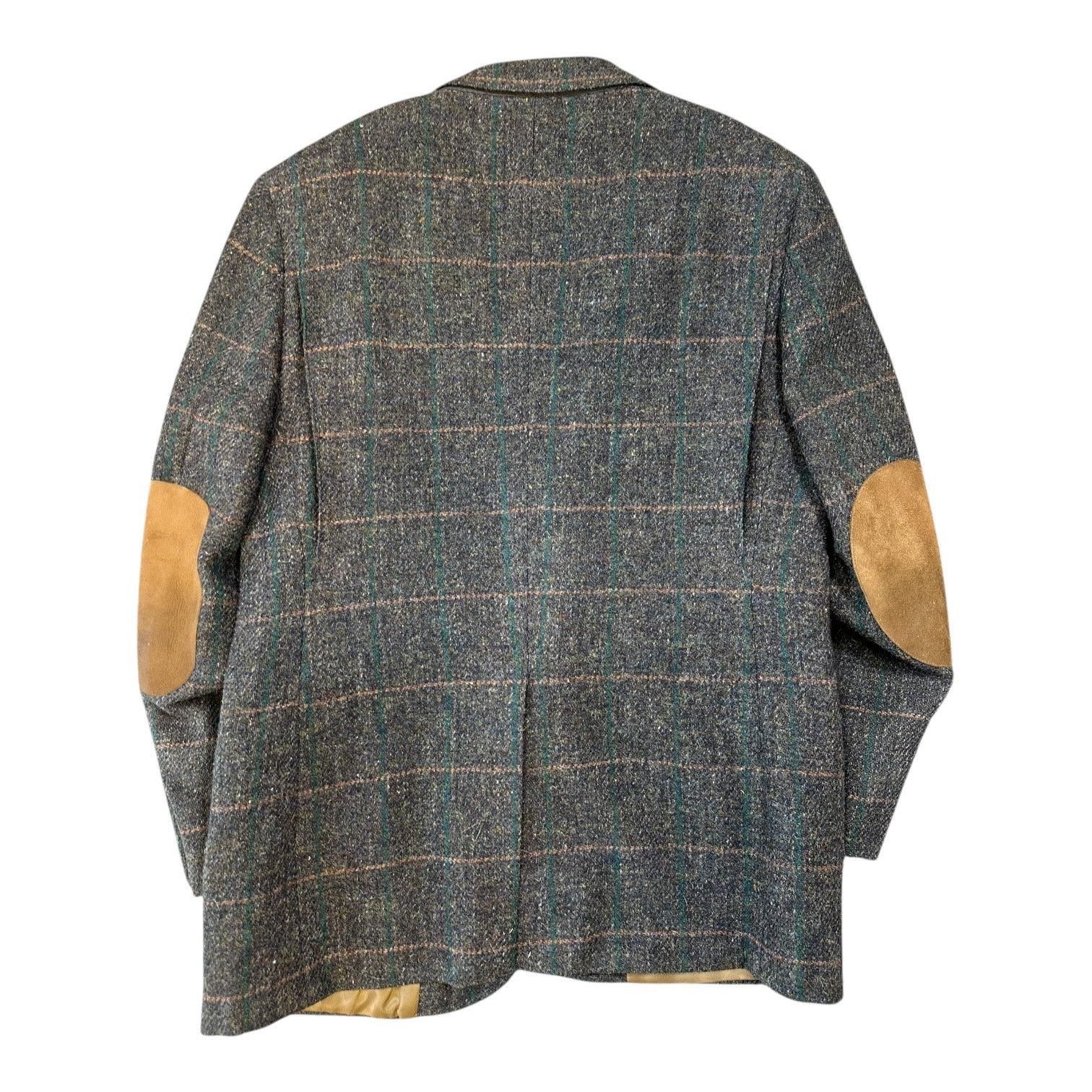 Harris Tweed GOKEYS Harris Tweed Men’s Sport Coat Blazer Plaid Wool 42R Size 42R - 8 Thumbnail