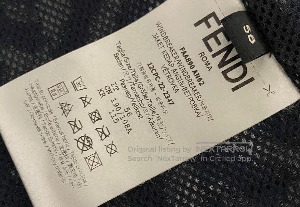 Fendi FENDI Windbreaker Size 56 New. Size US L / EU 52-54 / 3 - 3 Thumbnail