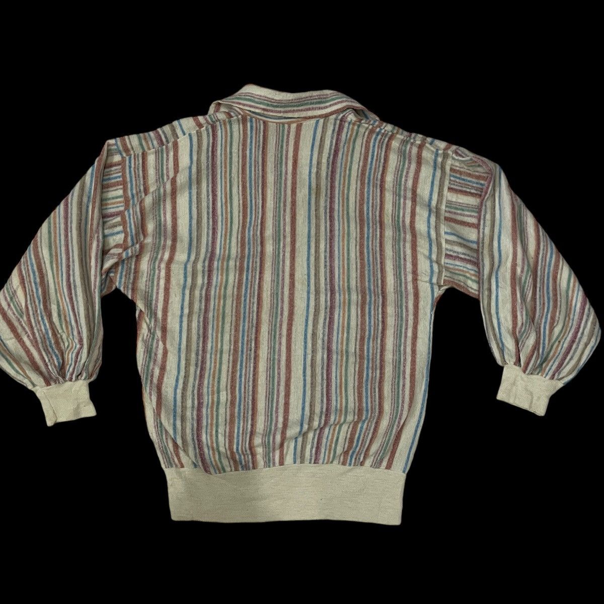 Japanese Brand Vintage 80s Unbranded Collared Sweatshirt Size L / US 10 / IT 46 - 7 Thumbnail