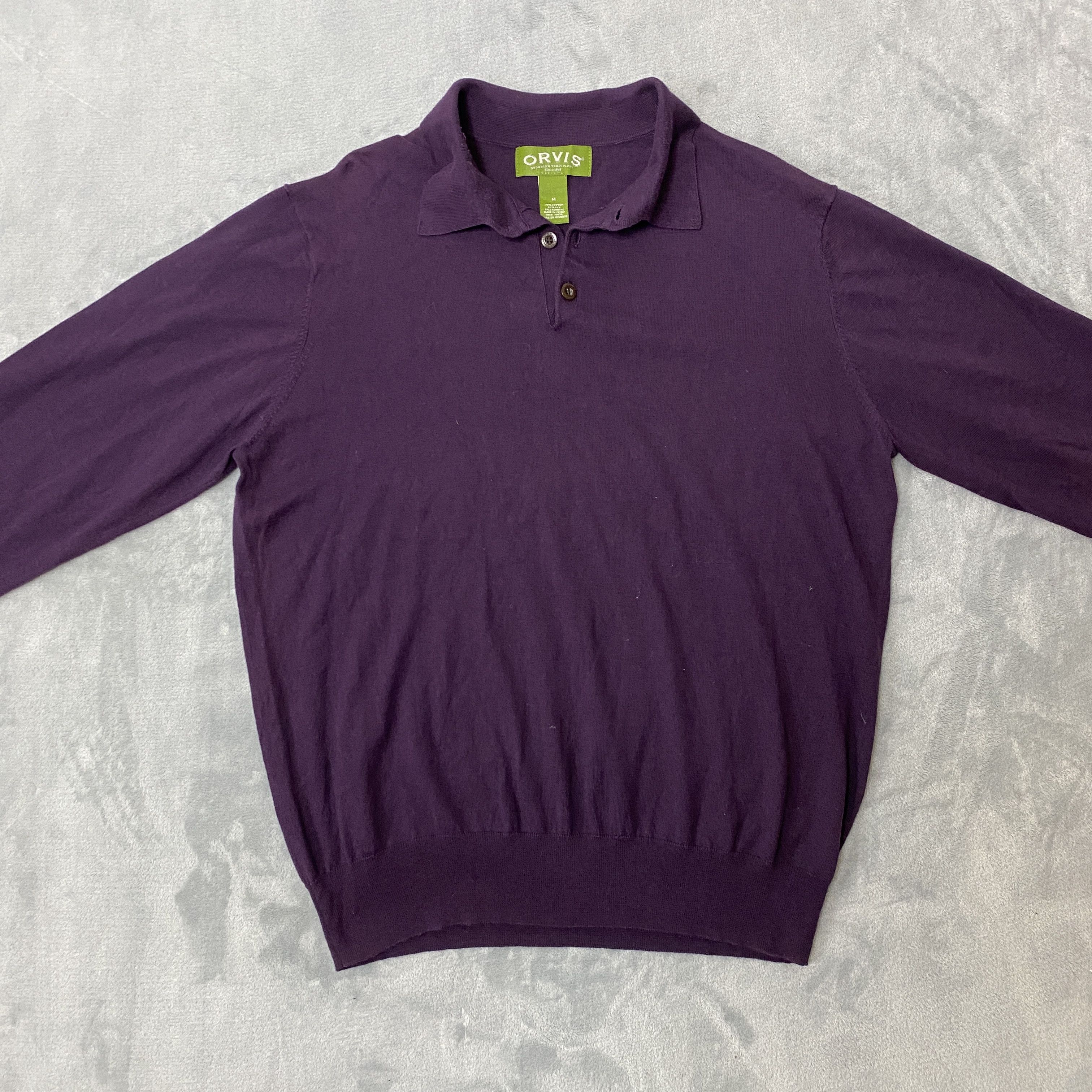 Orvis SILK/CASHMERE Blend Sweater Medium Collared Soft Long Sleeve Size US M / EU 48-50 / 2 - 1 Thumbnail