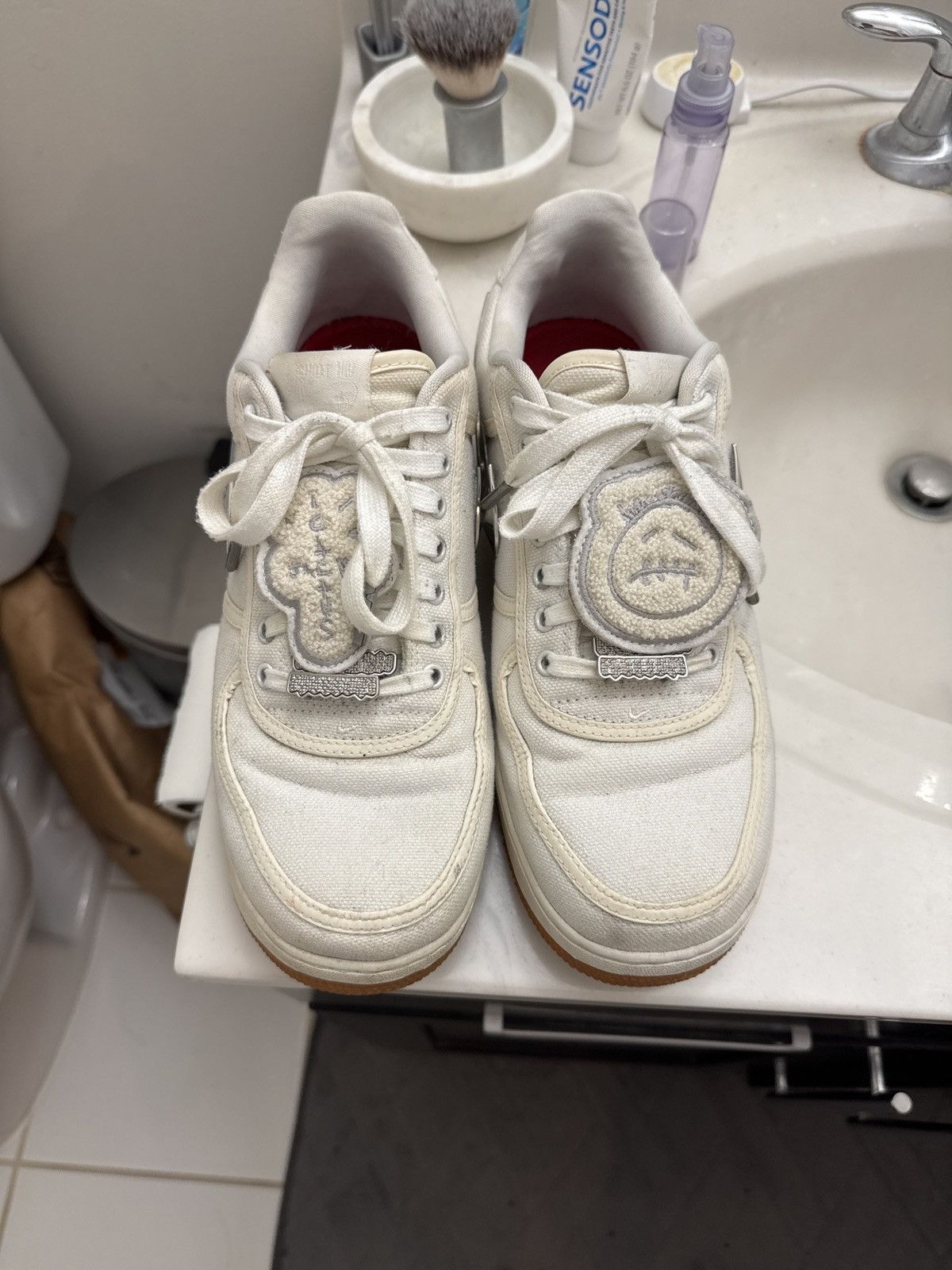 Nike × Travis Scott Travis Scott airforce 1 (white) Size US 9 / EU 42 - 3 Thumbnail