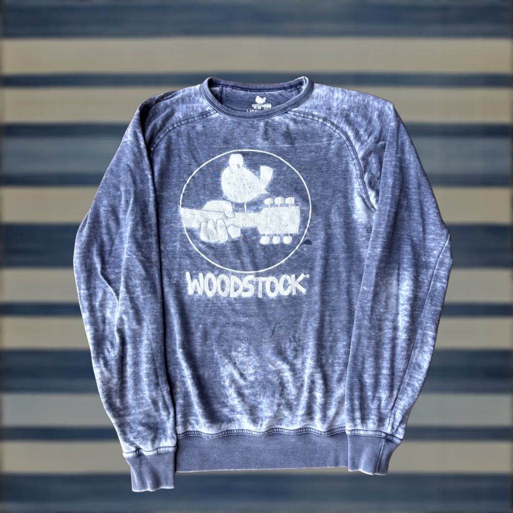 Lucky Brand Lucky Brand Woodstock Burnout Sweatshirt Small Gray Crewneck Festival Mens Shirt Sweater Hoodie Pullover Knit Cotton Logo Vintage No N/A Size US S / EU 44-46 / 1 - 1 Thumbnail