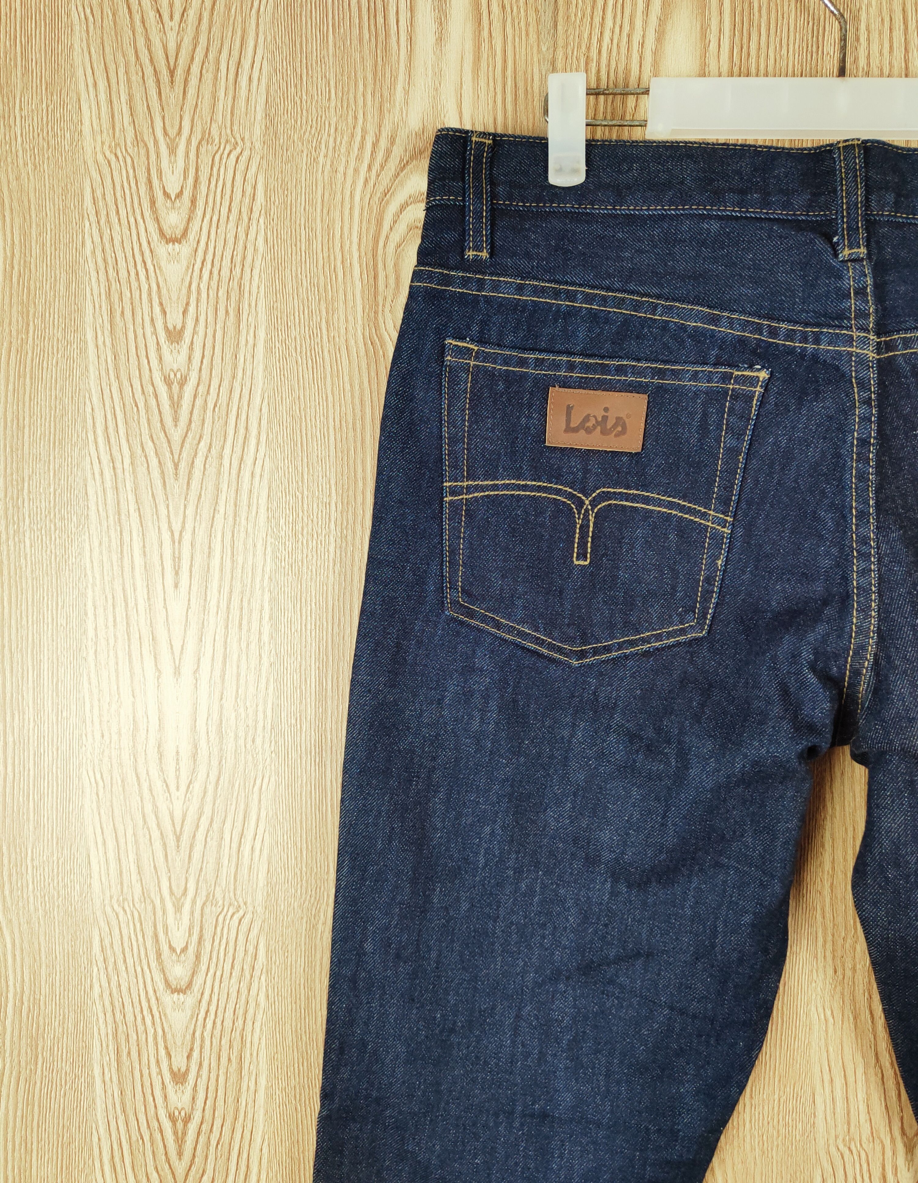 Japanese Brand × Vintage 1962 Lois 50th Anniversary Dark Blue Distressed Ripped Jeans Size US 35 - 8 Thumbnail