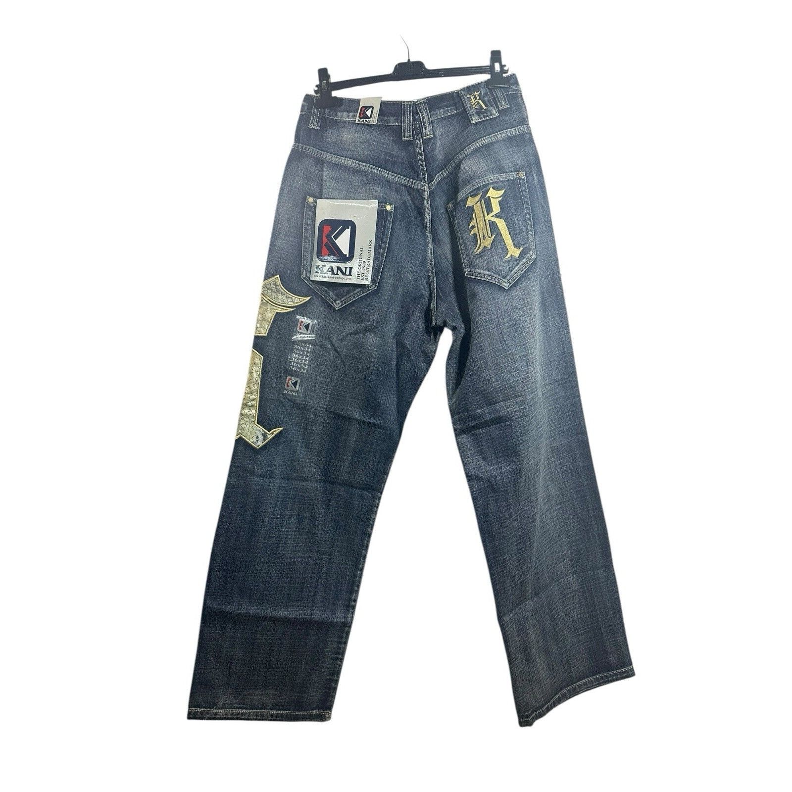 Karl Kani Vintage Karl Kani Jeans 36x34 Denim Hip Hop Baggy Y2K 90’s 2 Size US 36 / EU 52 - 2 Thumbnail