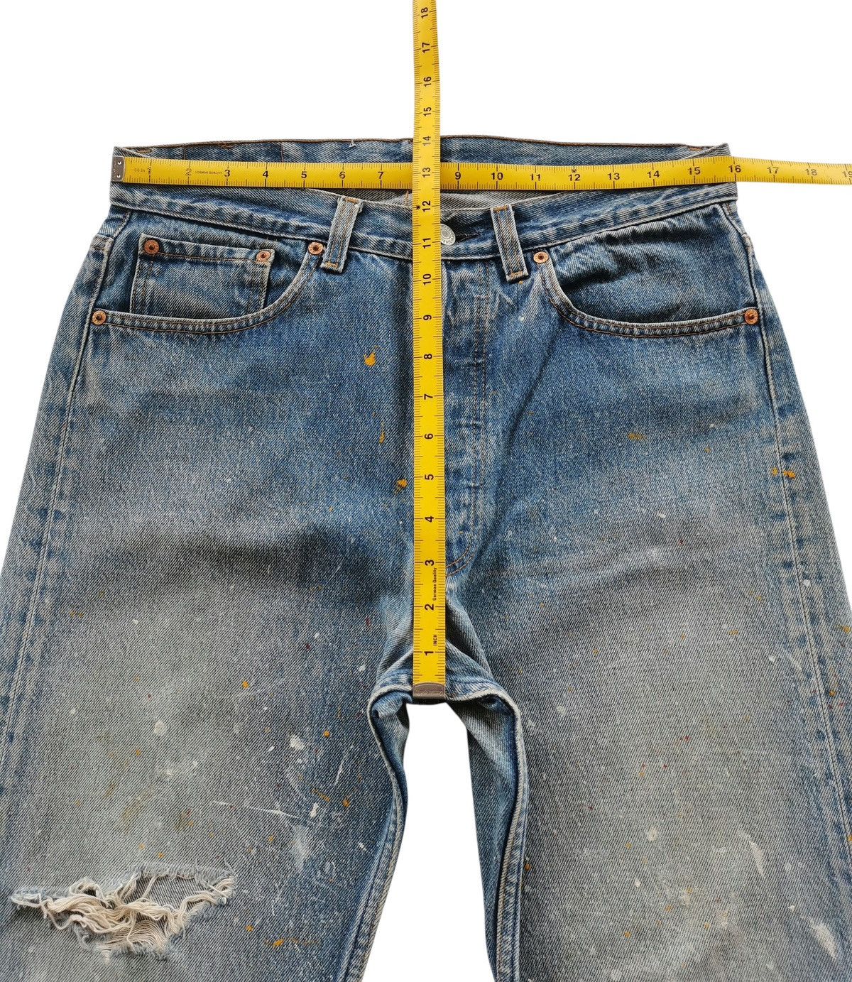 Levi's Vintage Levi's 501 Denim Jeans Paint Splattered Size 32x29 Size US 32 / EU 48 - 10 Thumbnail