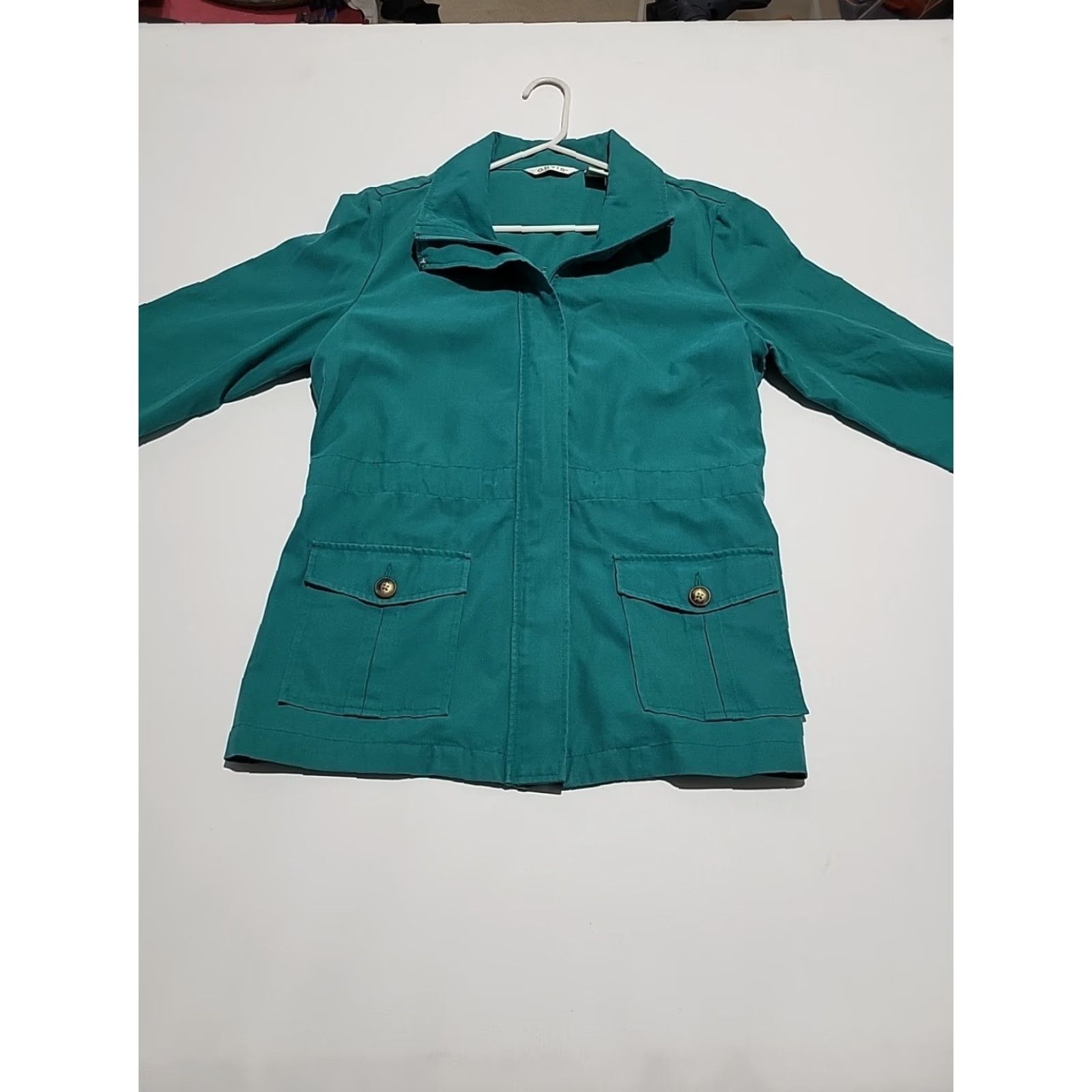 Orvis VINTAGE Orvis Jacket Women's Medium Green Full Zip Polycot 80's Casual Outdoors Mens? Size M / US 6-8 / IT 42-44 - 4 Thumbnail