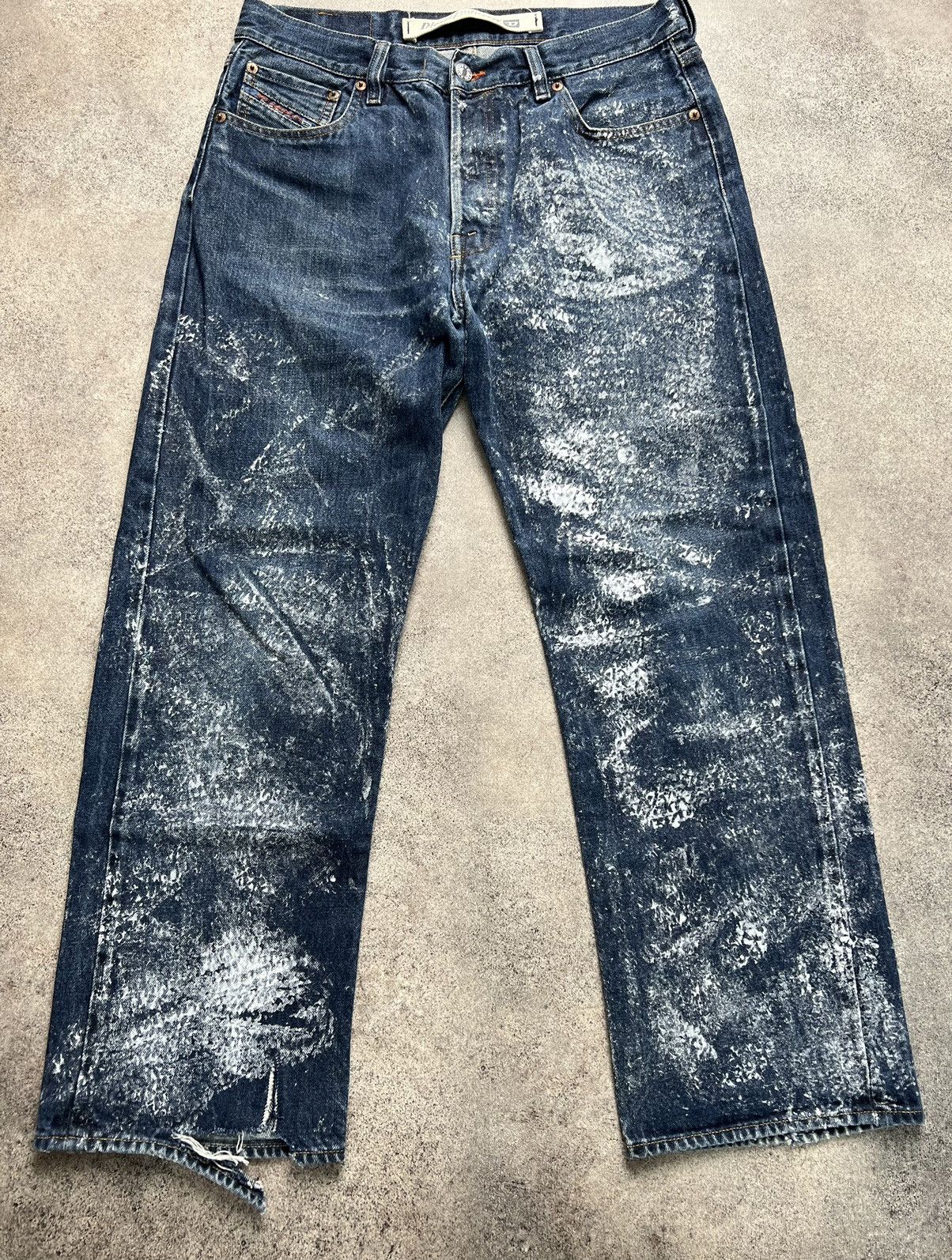 Diesel Diesel distressed painted washed jeans Size US 34 / EU 50 - 2 Thumbnail