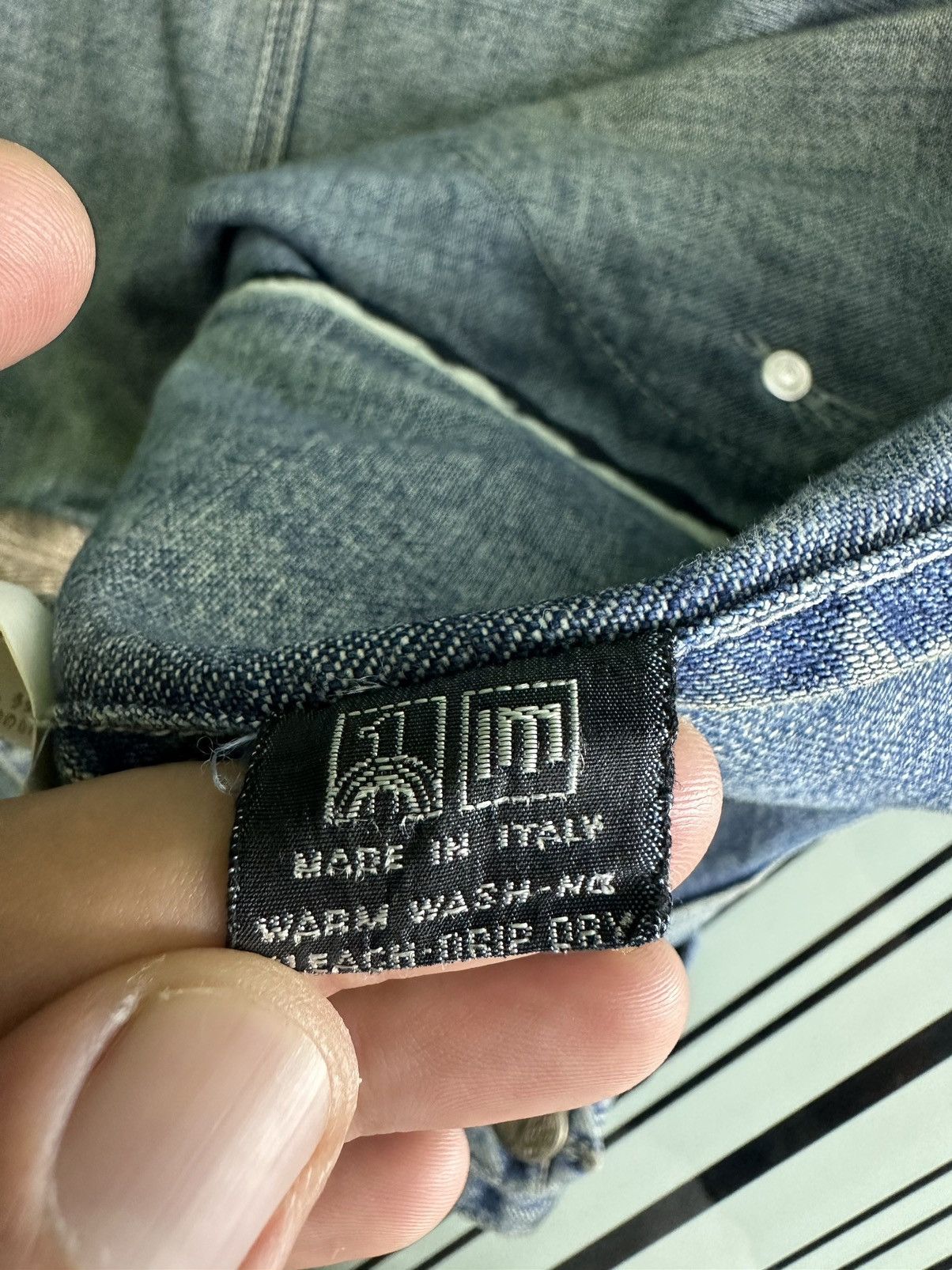Ferre × If Six Was Nine × Vintage Vintage Ferre Jeans Sun Faded Worker Jacket Size US L / EU 52-54 / 3 - 14 Thumbnail